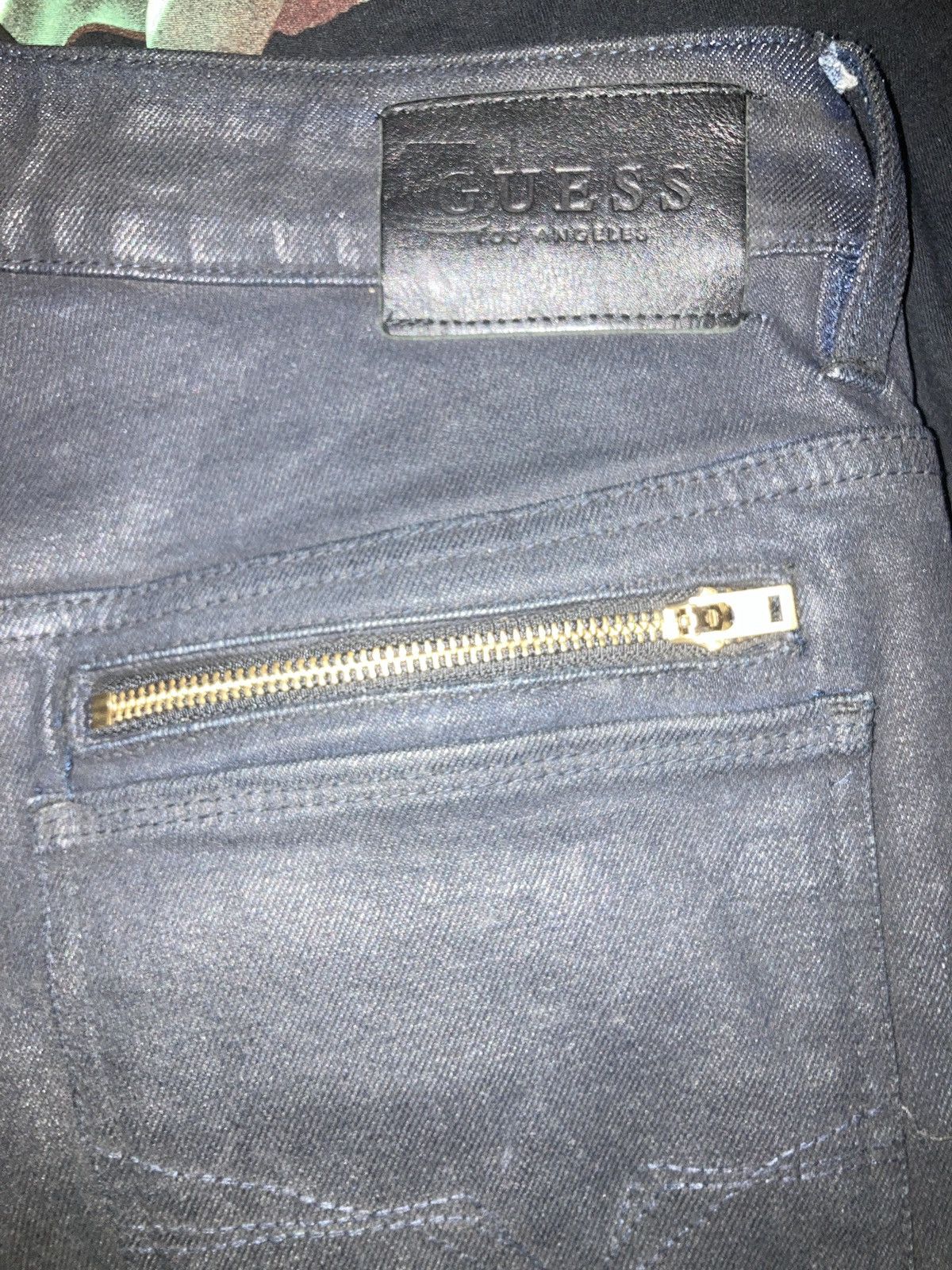 Guess × Vintage Guess Zipper Panel Skinny Jeans Size US 32 / EU 48 - 3 Thumbnail