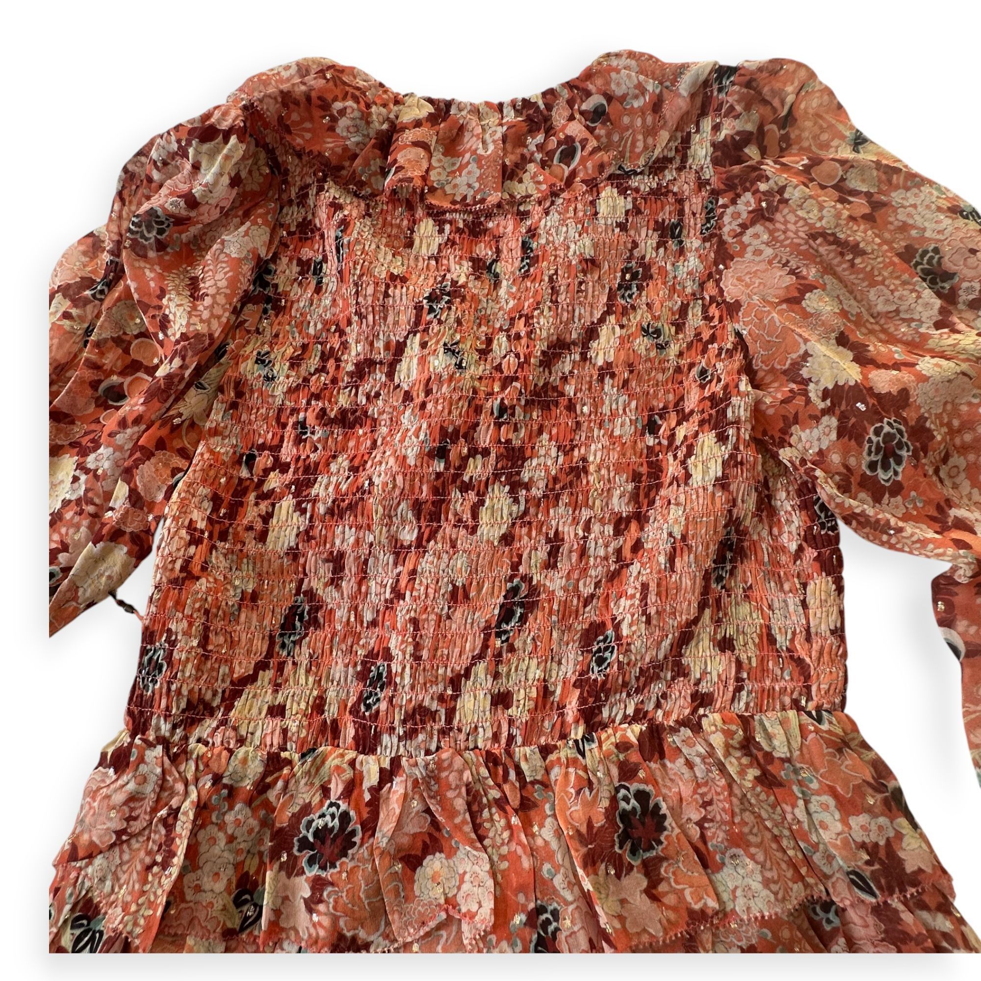 Ulla Johnson ULLA JOHNSON Silk Tamara Dress In Coral, Size 4, Nwt Size S / US 4 / IT 40 - 9 Thumbnail