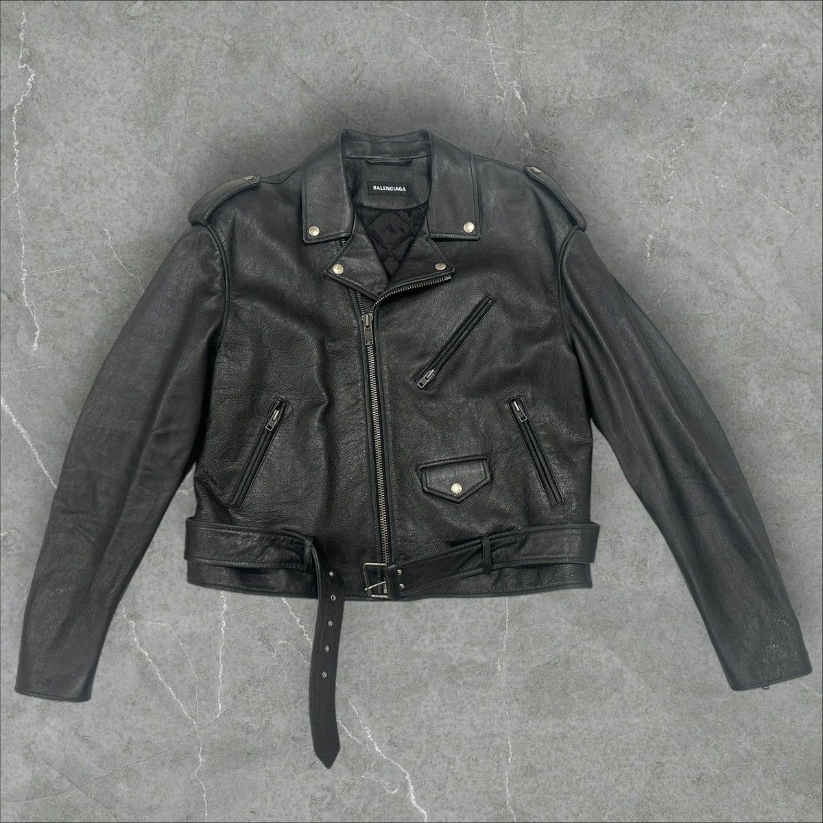 Balenciaga Balenciaga Oversized Motorcycle Jacket Size US M / EU 48-50 / 2 - 1 Thumbnail