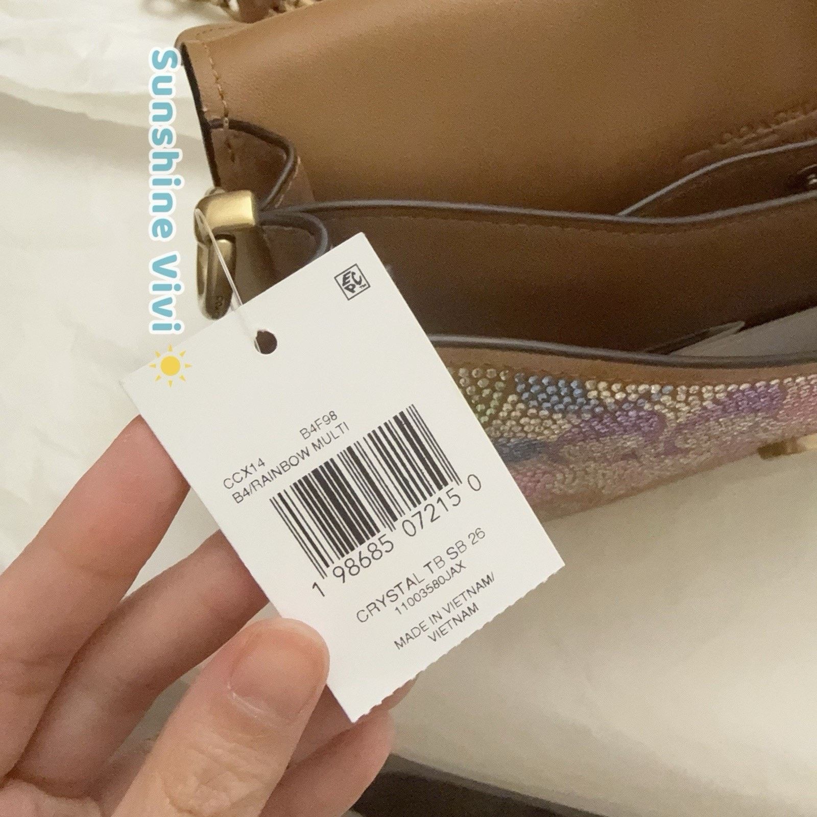 Coach NWT Coach Tabby 26 Signature Crystal Bag Rainbow CCX14 Size ONE SIZE - 10 Thumbnail