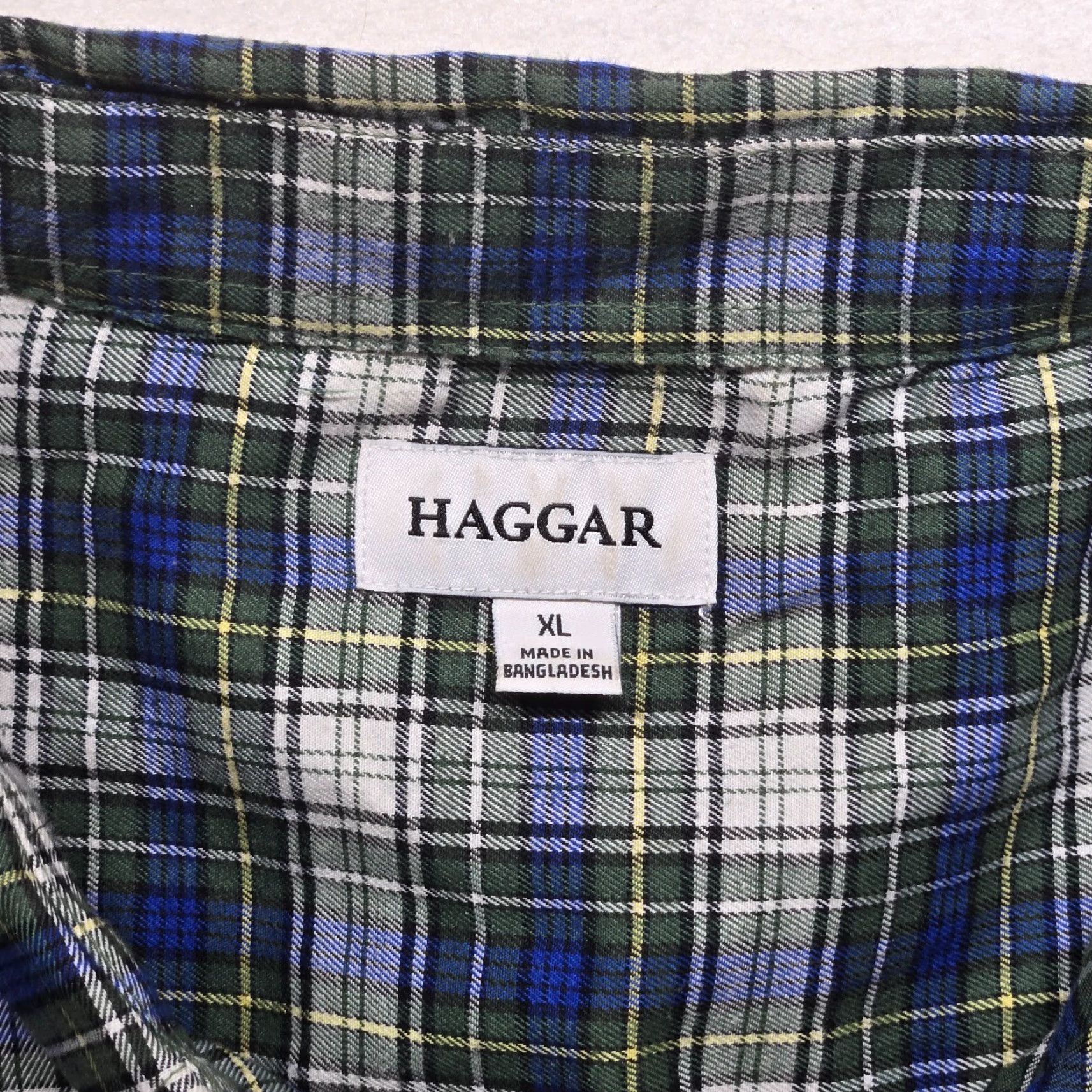 Haggar Haggar Shirt Button-Down Plaid Long Sleeve Multicolor 100% Cotton XL Mens Size US XL / EU 56 / 4 - 3 Thumbnail