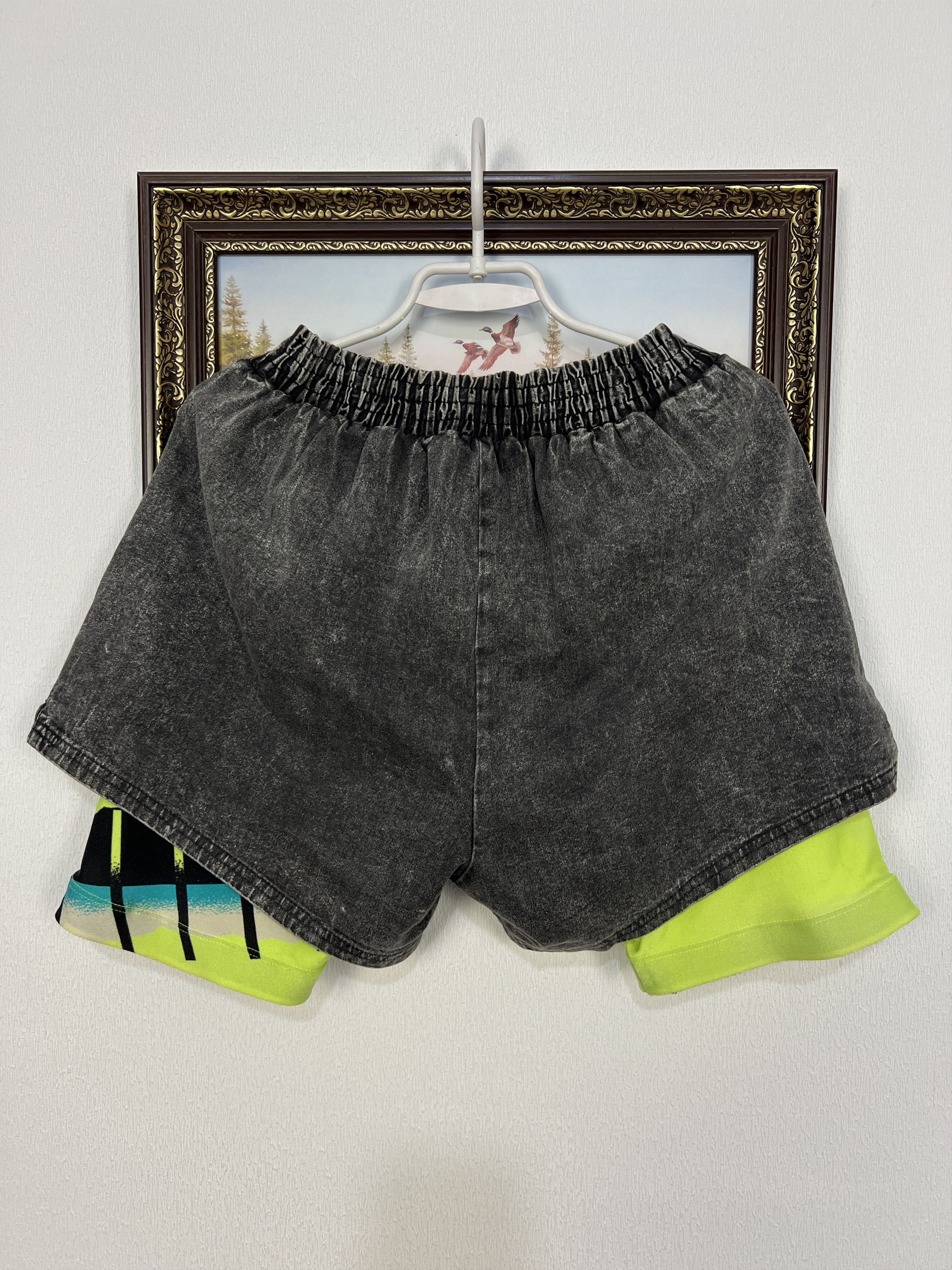 Vintage Nike Andre Agassi US Open Challenge Denim Shorts L