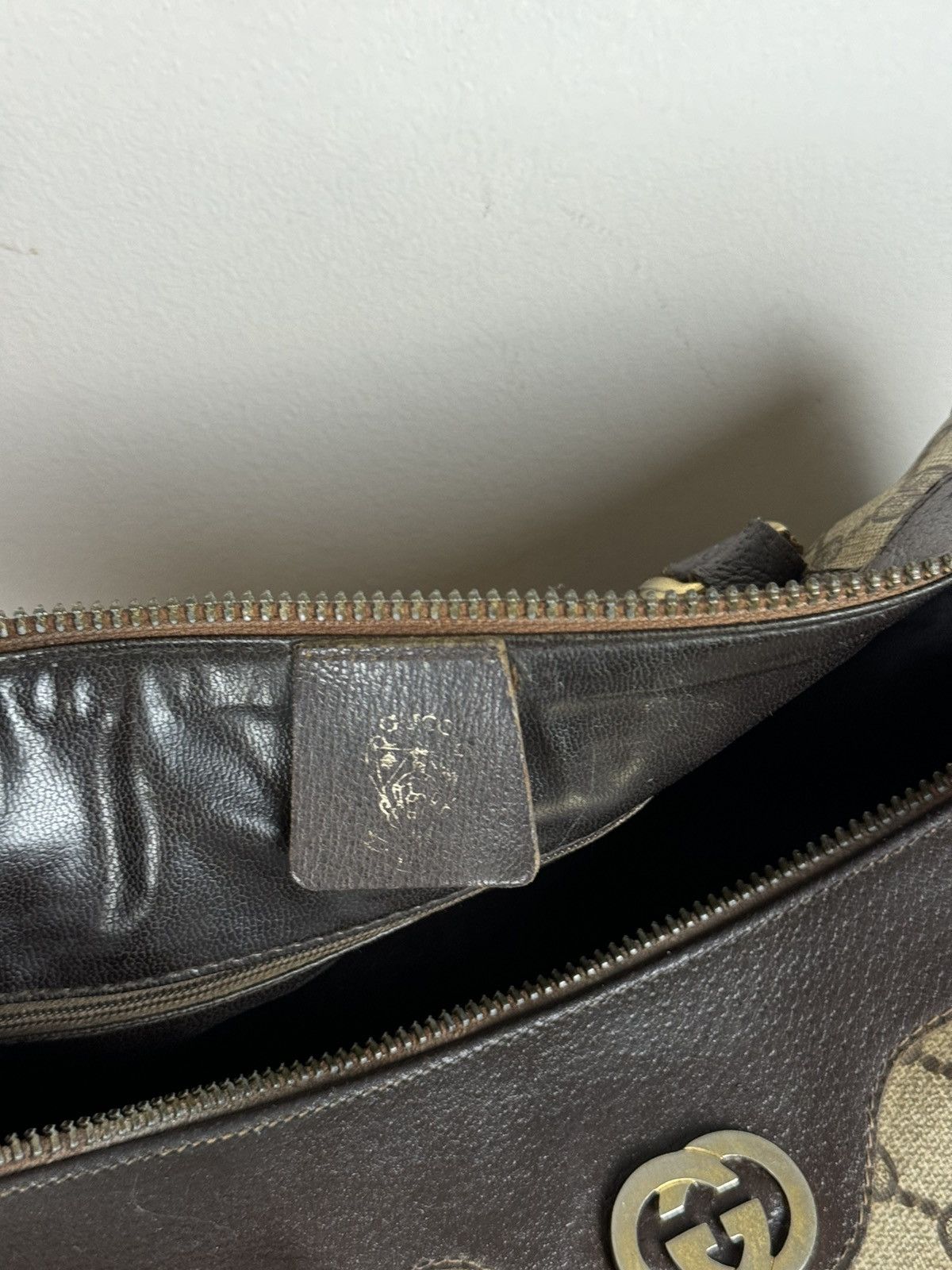 Gucci Luxury vintage rare Gucci leather Boston Bag original item Size ONE SIZE - 11 Thumbnail