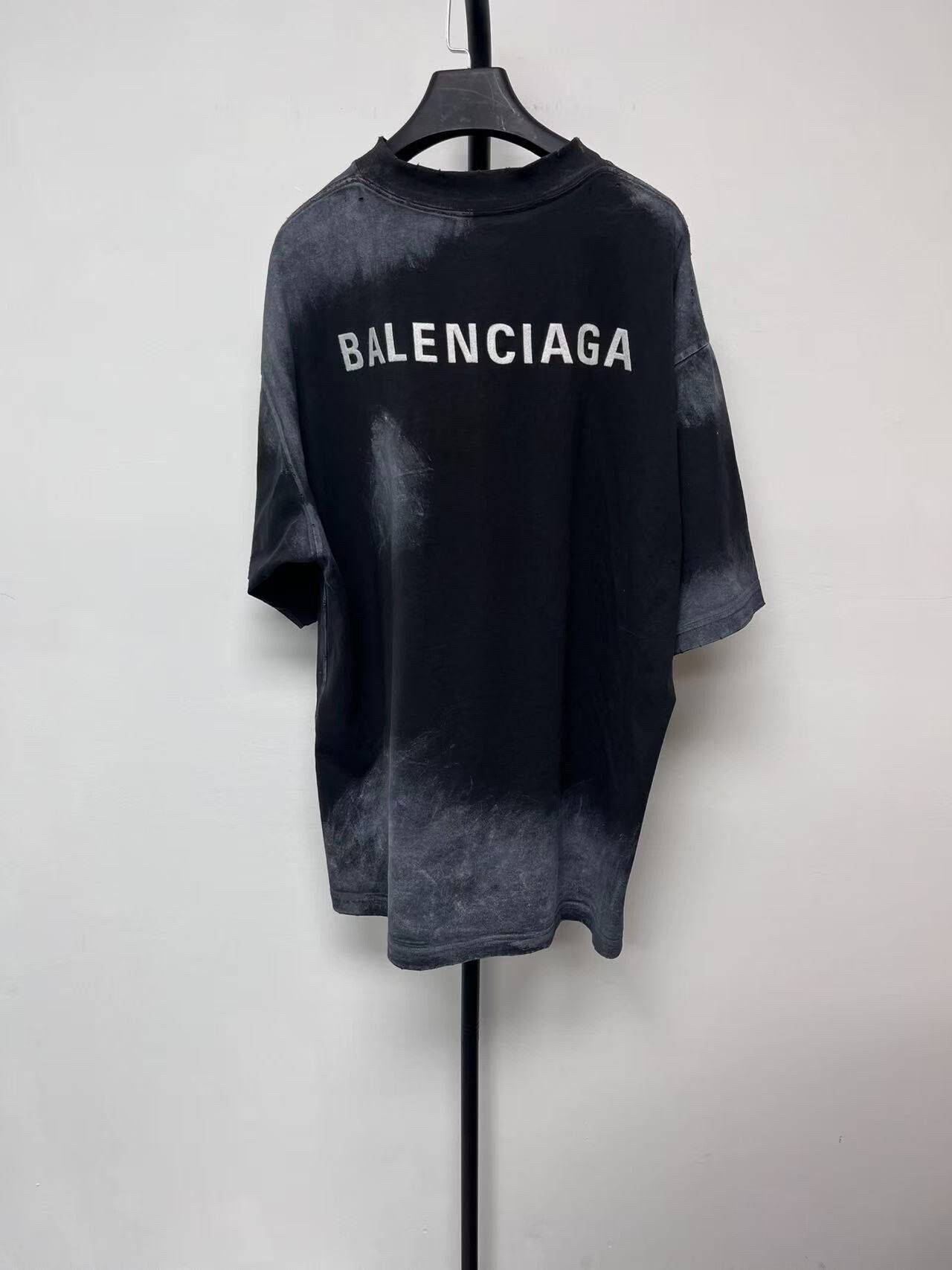 Balenciaga Balenciaga Black Short Sleeve Knit T-Shirt Size US L / EU 52-54 / 3 - 2 Thumbnail