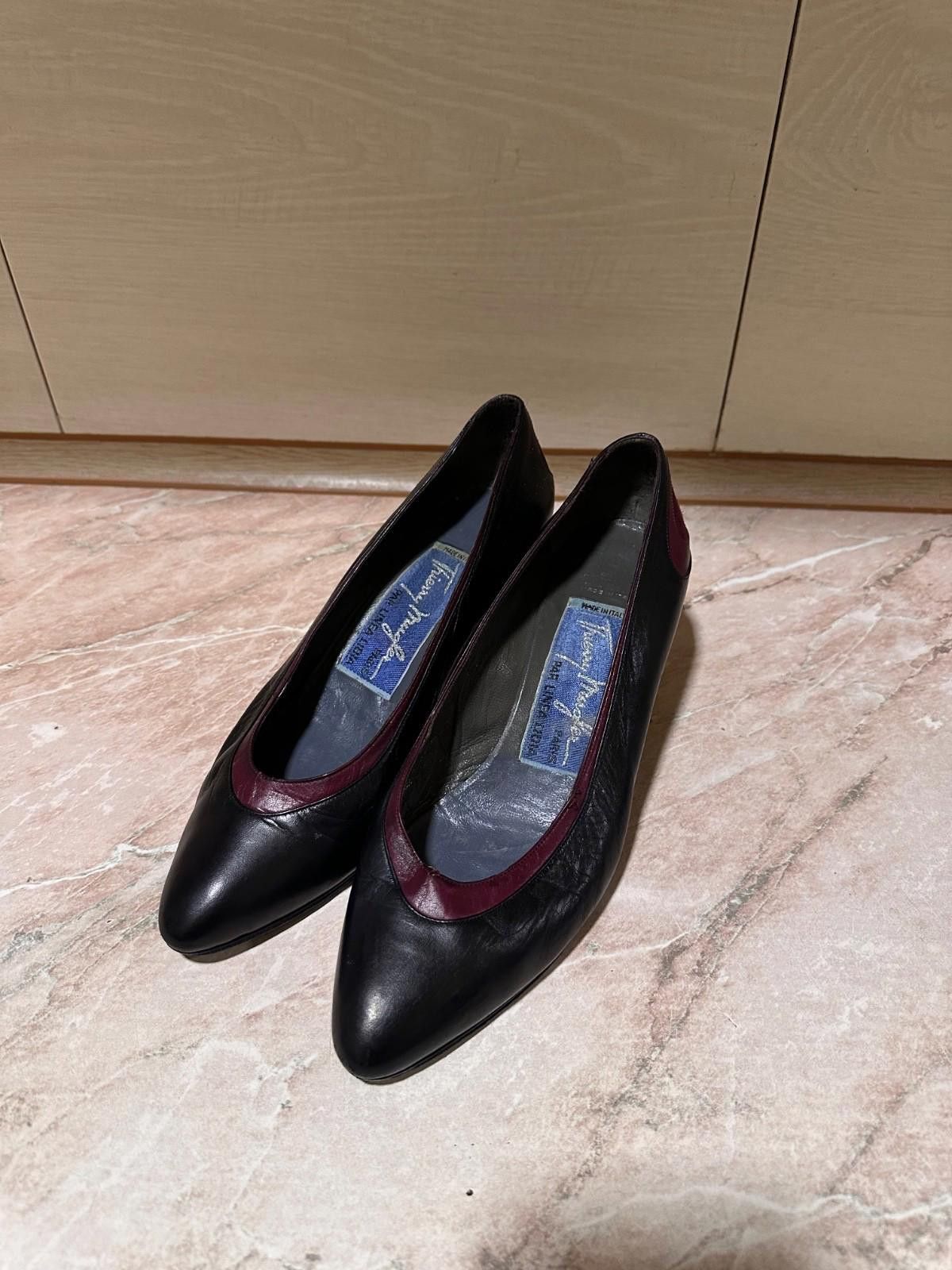 Thierry Mugler Thierry Mugler Vintage 80s Womens Leather Heels Shoes 39.5 Size US 9.5 / IT 39.5 - 2 Thumbnail