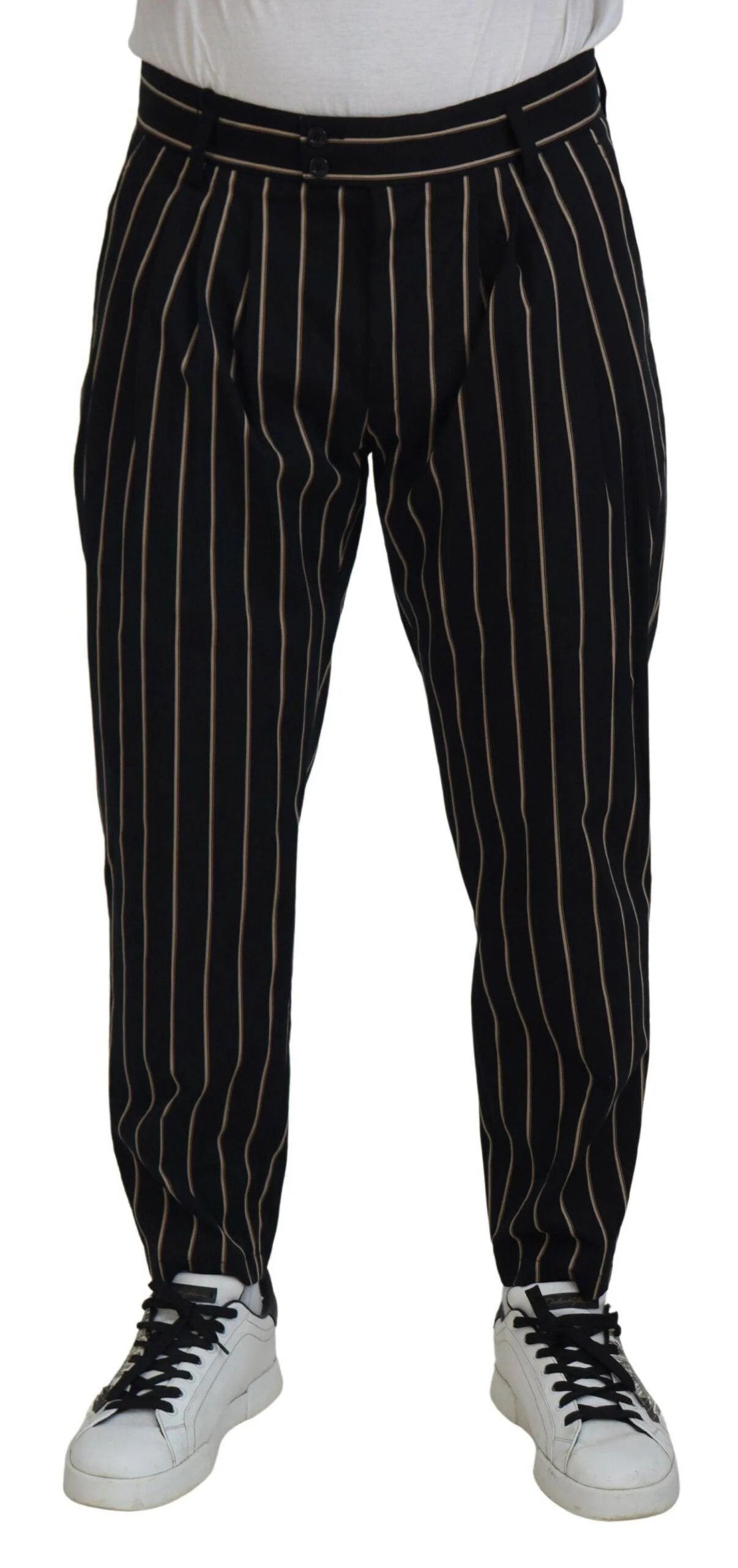 Dolce & Gabbana o1y0125 Casual Pant in Black/Beige Size US 28 / EU 44 - 1 Thumbnail