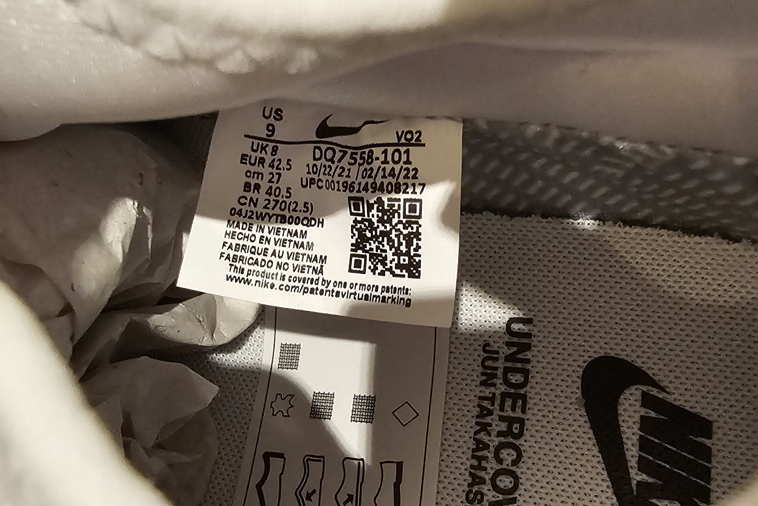 Jun Takahashi × Nike × Undercover AirForce1 Low X UNDERCOVER White - Jun Takahashi NEW S9/42,5 Size US 9 / EU 42 - 13 Thumbnail