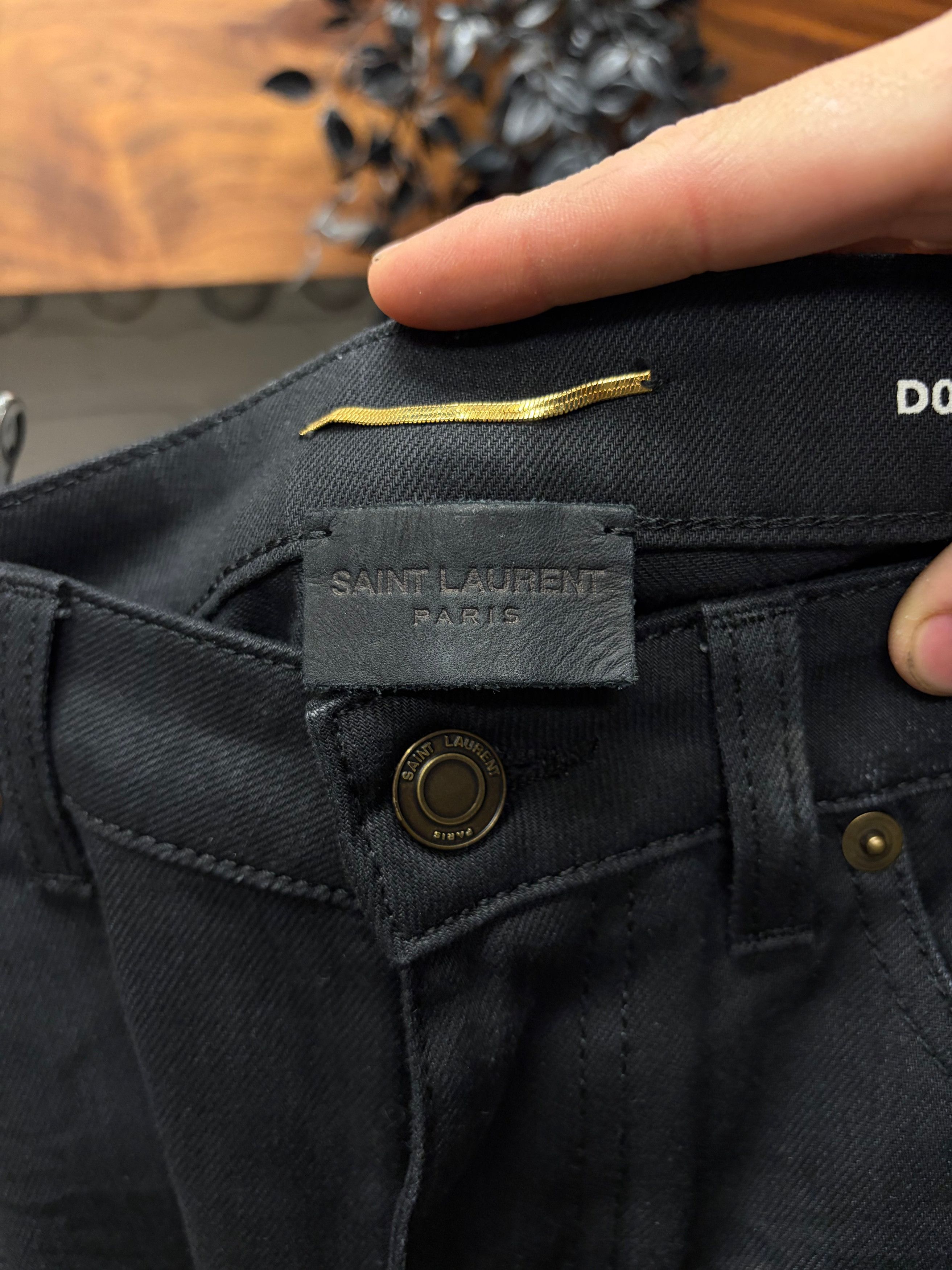 Saint Laurent Paris 2020 Saint Laurent ‘D05’ Black Skinny Denim Size US 28 / EU 44 - 2 Thumbnail