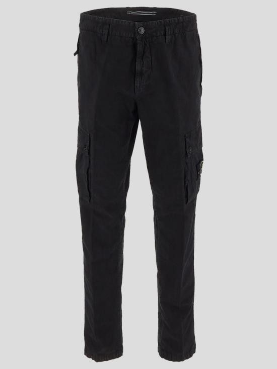Stone Island STONE ISLAND Men Straight Pants 3100303 S00WAV0129 Black Size US 30 / EU 46 - 1 Thumbnail