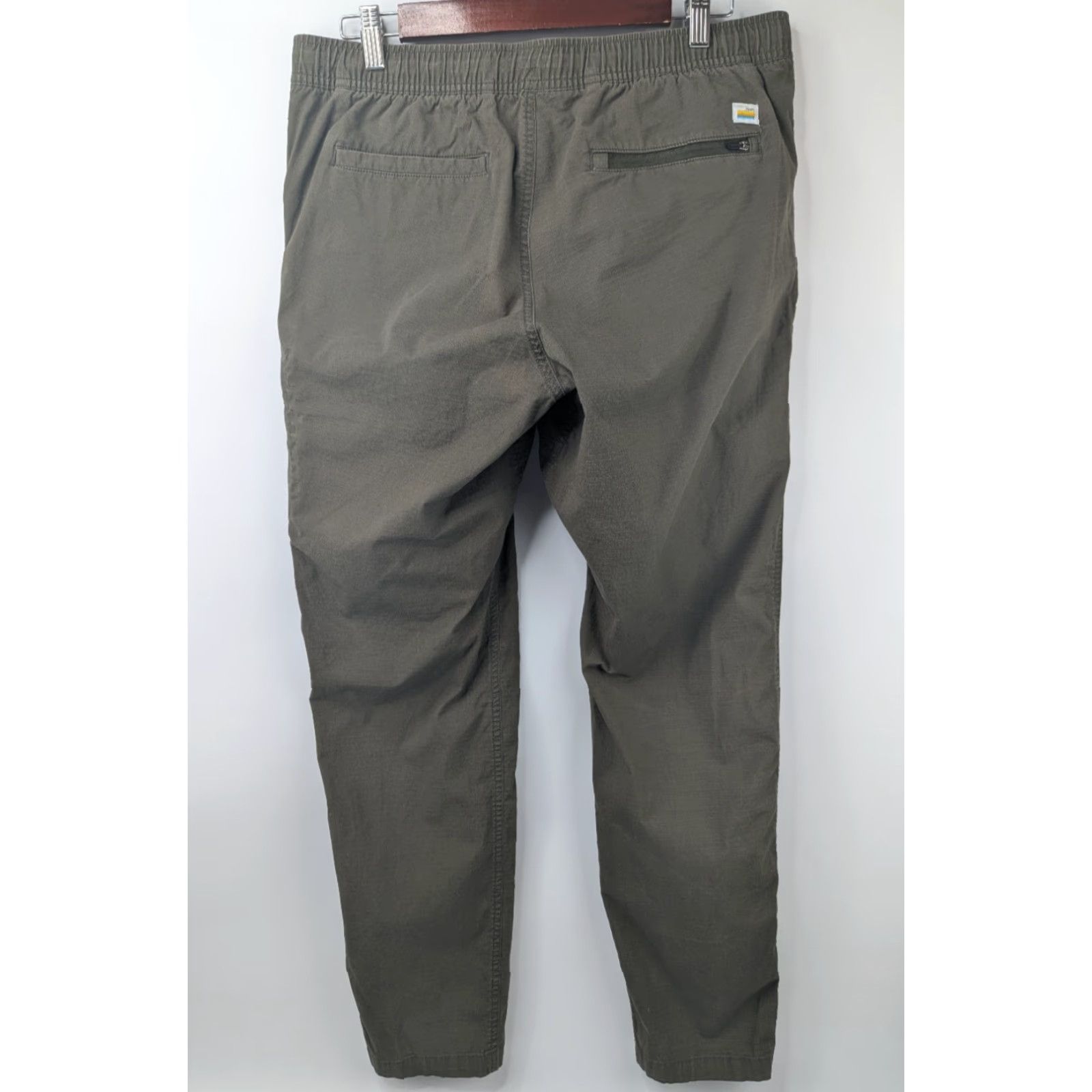 Vuori Vuori Jogger Pants Mens Large Green Ripstop Elastic Waist Travel Casual V412 Size US 33 - 6 Thumbnail