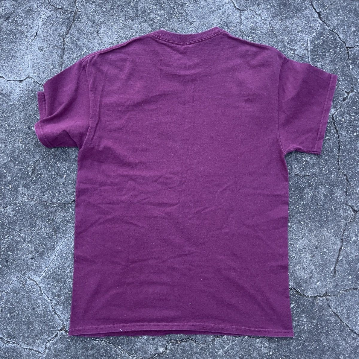 Gildan × Vintage Vintage Y2K GILDAN BURGUNDY Blank Shirt Size US M / EU 48-50 / 2 - 4 Thumbnail