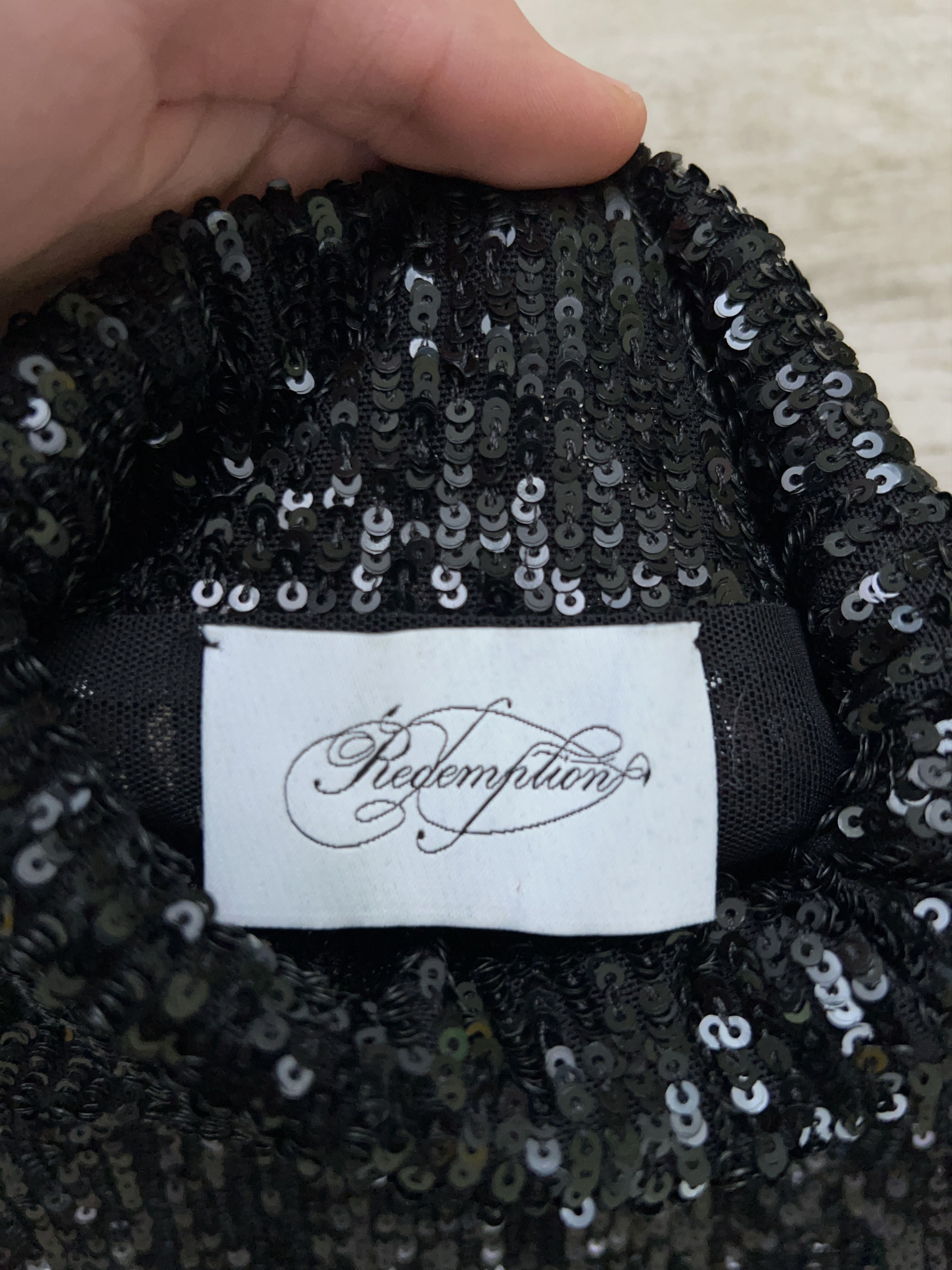 Redemption REDEMPTION Draped Sequins Top Shirt Blouse Baggy Sleeves Size S / US 4 / IT 40 - 5 Thumbnail