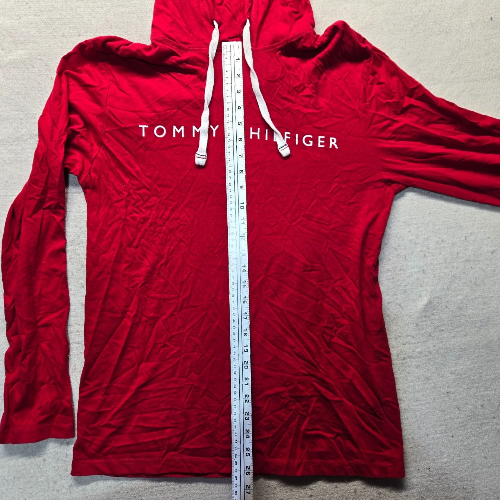 Tommy Hilfiger Tommy Hilfiger Hoodie Red Lightweight Logo 90s Women's M Size M / US 6-8 / IT 42-44 - 5 Thumbnail