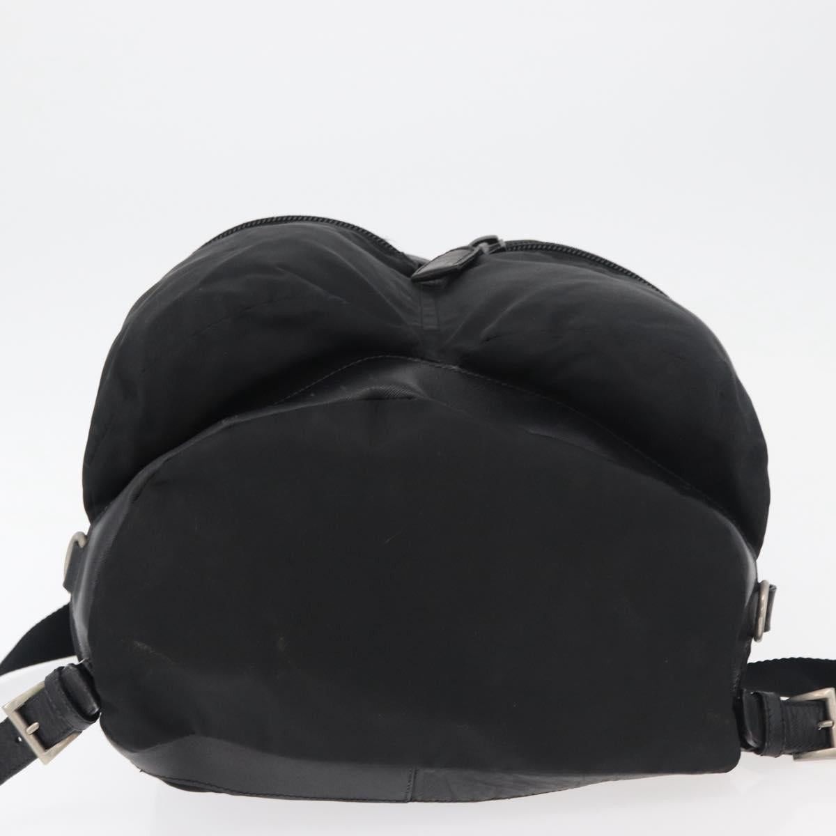 PRADA Backpack Nylon Black Silver Auth 176629 PRADA Backpack Nylon Black Silver Auth 176629 - Jerrillo main image 4