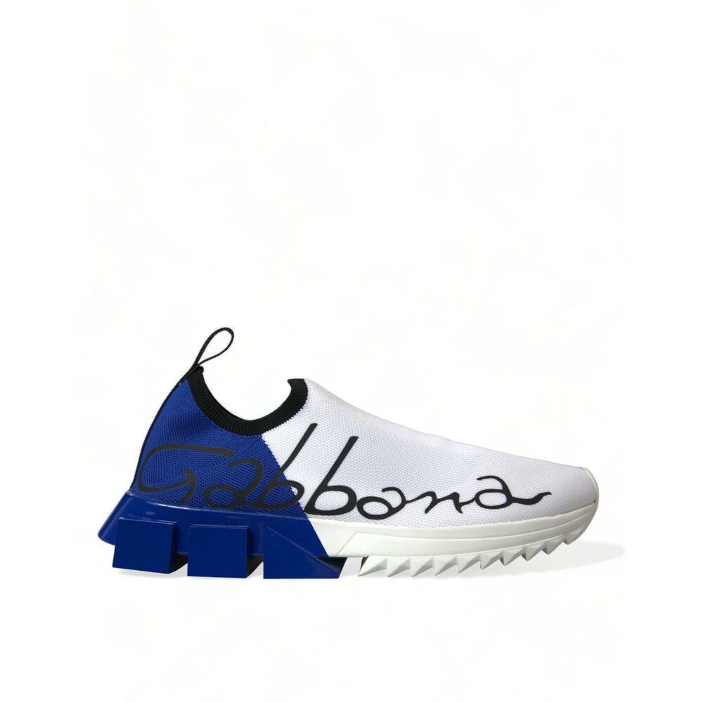 Dolce & Gabbana Dolce & Gabbana Chic Low Top Sorrento Sneakers in Blue and W Size US 6.5 / EU 39-40 - 1 Thumbnail