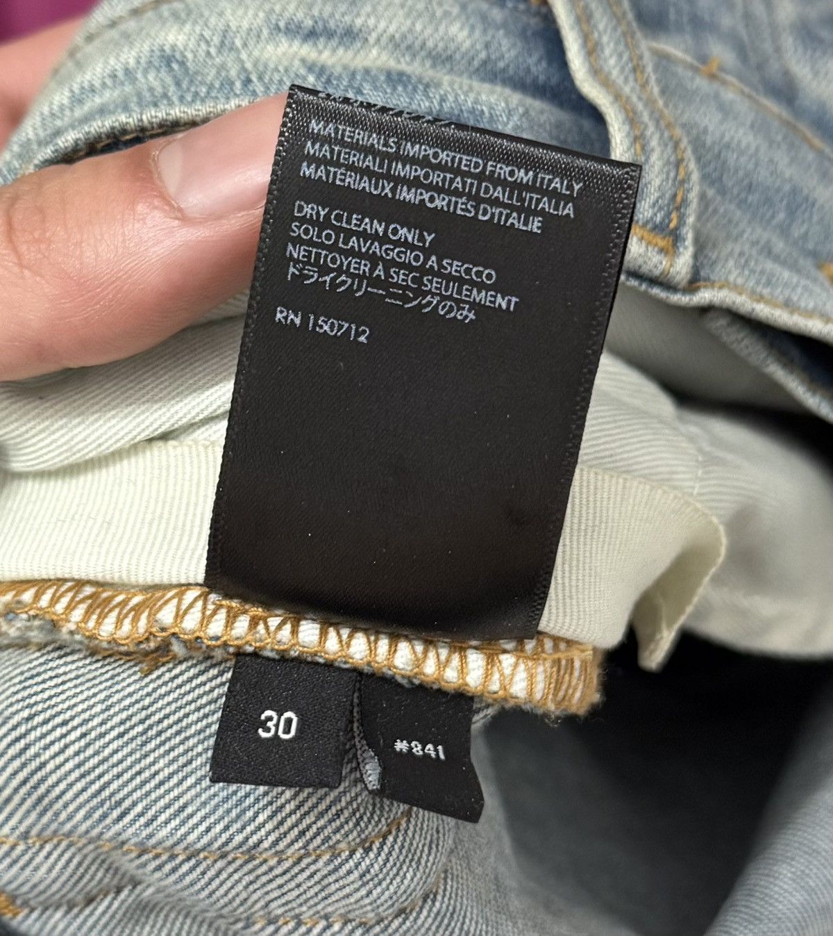 Amiri AMIRI Blue PJ Thrasher Jeans Size US 30 / EU 46 - 15 Thumbnail