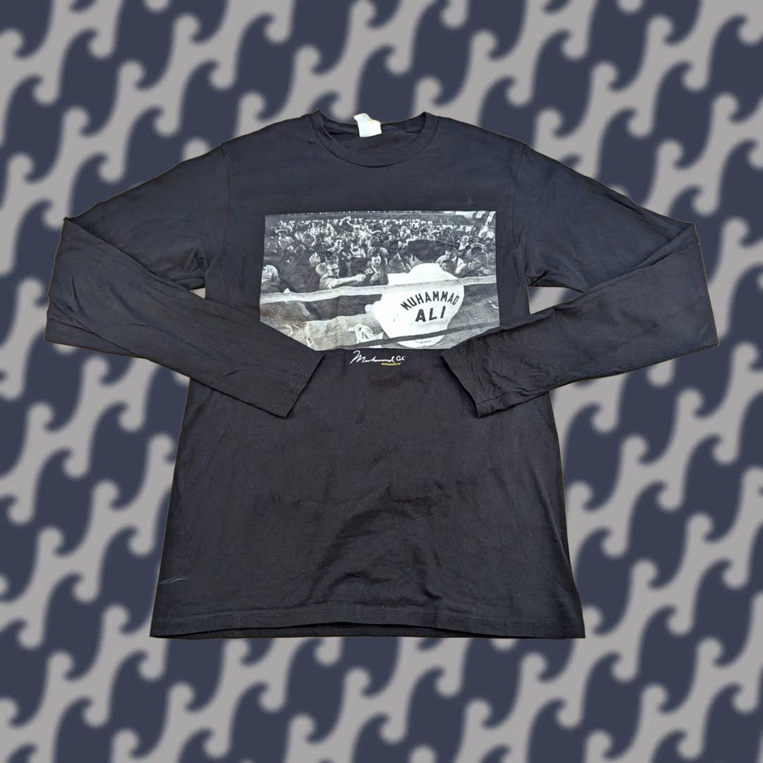 Port & Company VINTAGE Port & Company T-Shirt Mens Size S Black Long Sleeve Tribute Muhammad Ali Ken Regan Cotton Canvas Moisture Wicking 3/4 Sleeve? Size US S / EU 44-46 / 1 - 1 Thumbnail