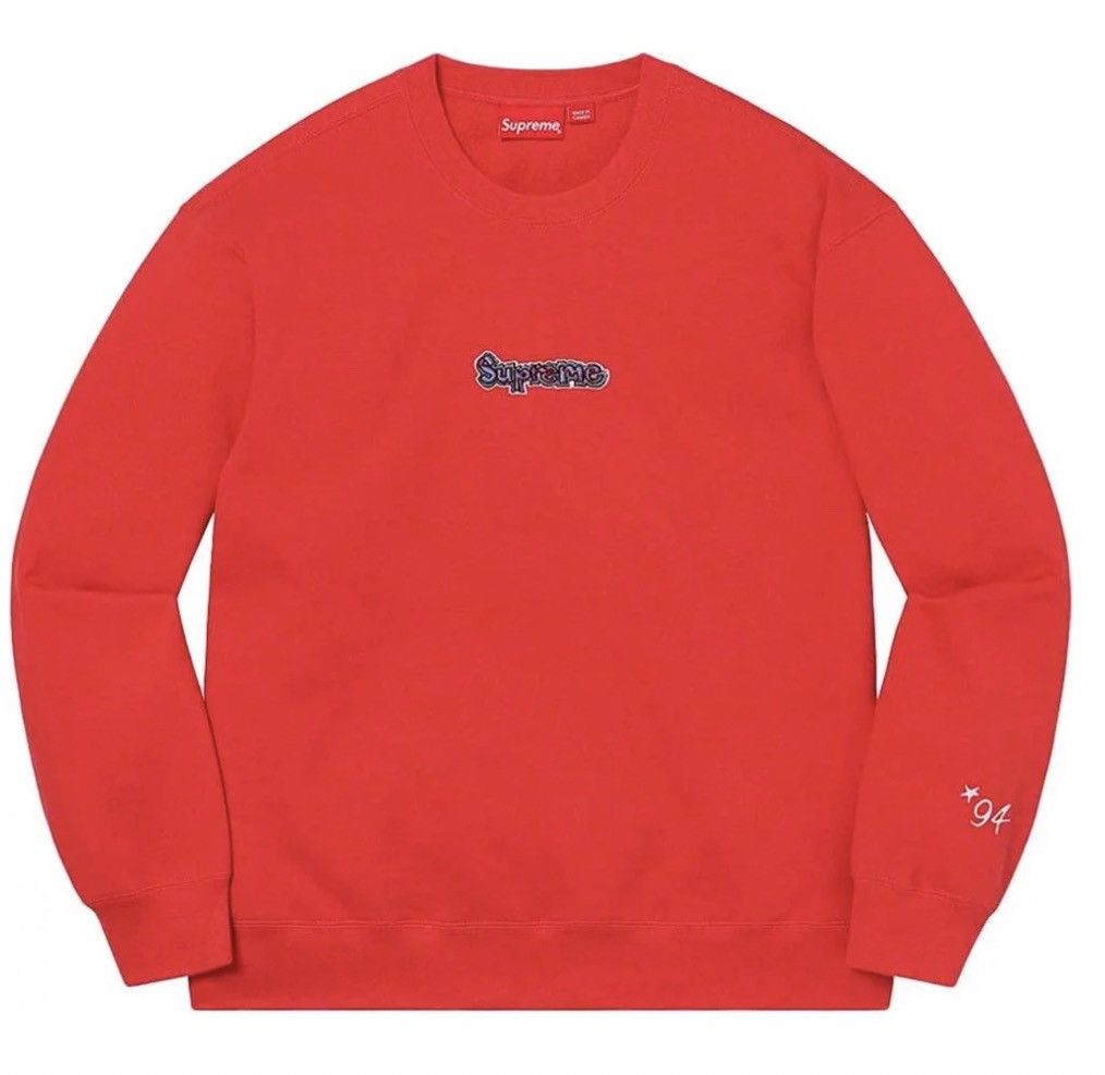 Supreme Gonz Logo Crewneck Black Men's - SS21 - US