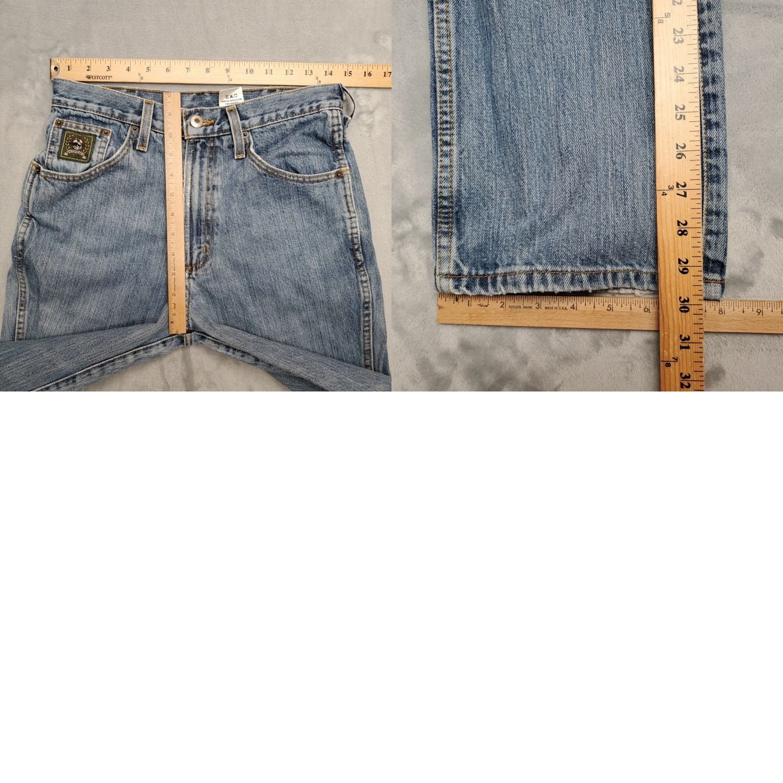 Denime Cinch Jeans Men 29x30 Blue Denim Green Label Western Cowboy Rodeo Rocky Mountain Size US 29 - 8 Thumbnail
