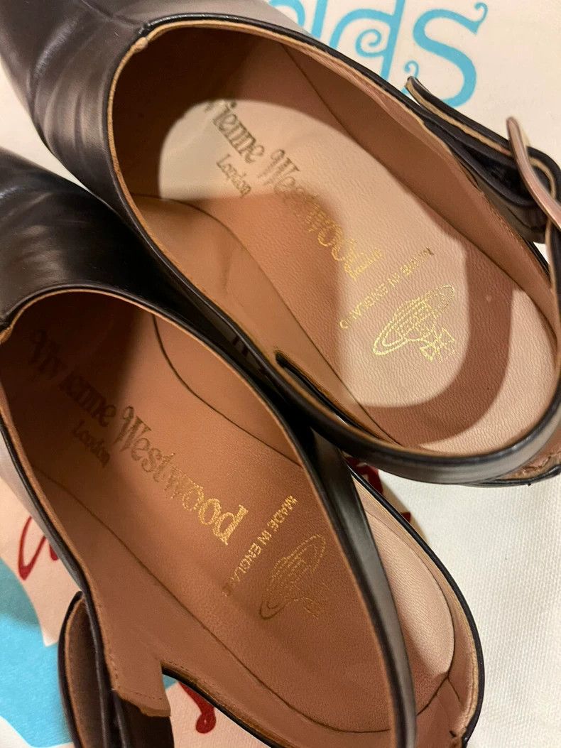Vivienne Westwood vivienne westwood Black solid leather flat shoes Size US 6.5 / IT 36.5 - 4 Thumbnail