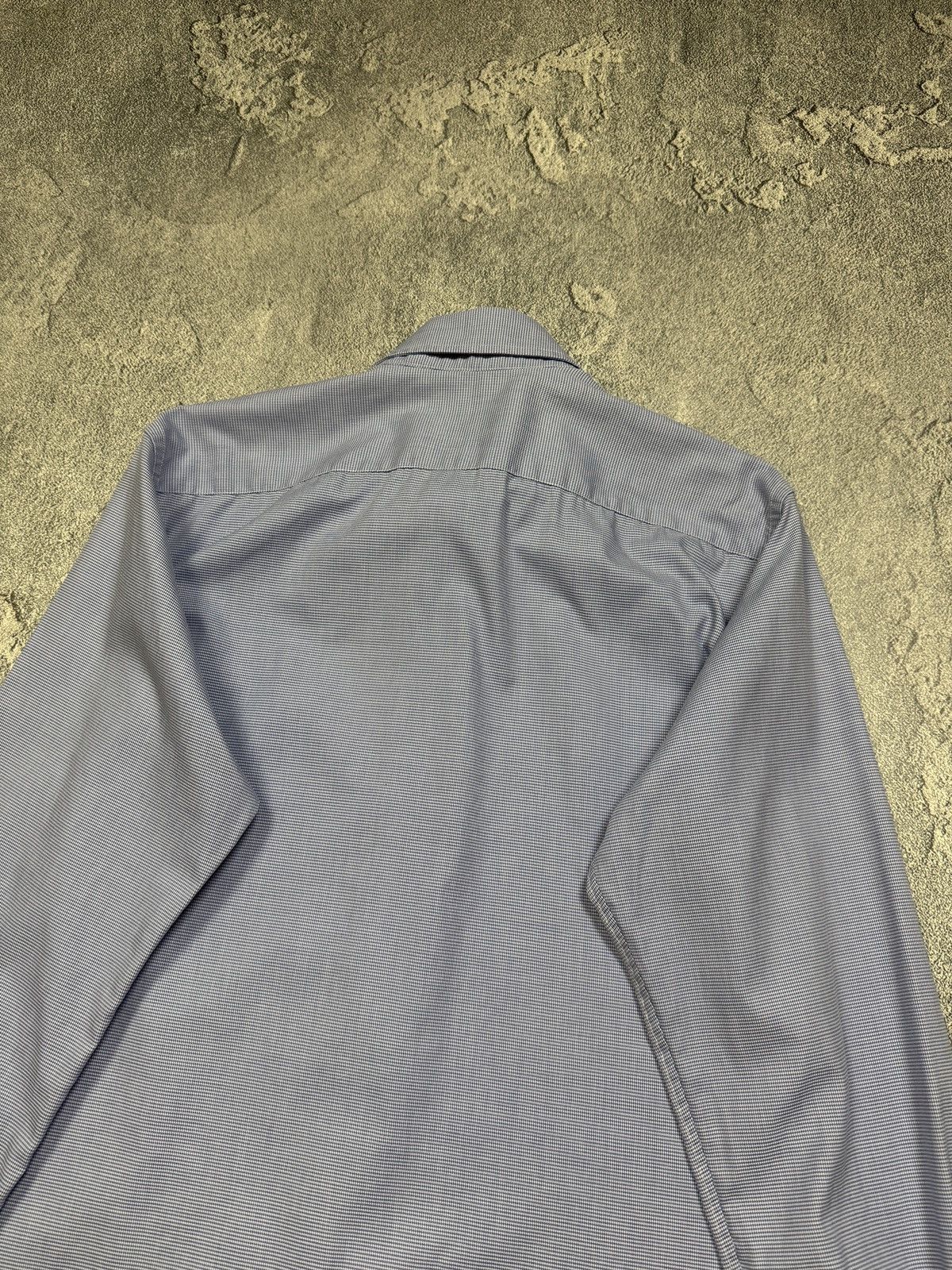 Canali Canali Shirt Men Size L Check Long Sleeve Button Up Blue Size US L / EU 52-54 / 3 - 7 Thumbnail