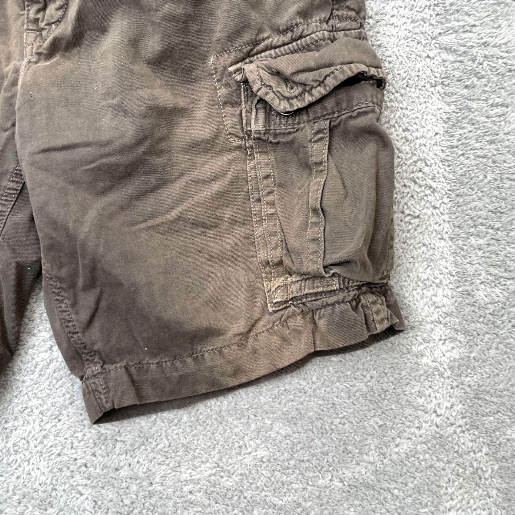 American Eagle Outfitters VINTAGE American Eagle Outfitters Cargo Shorts Mens 33 Brown Cotton Utility Y2K Fade Size US 34 / EU 50 - 6 Thumbnail