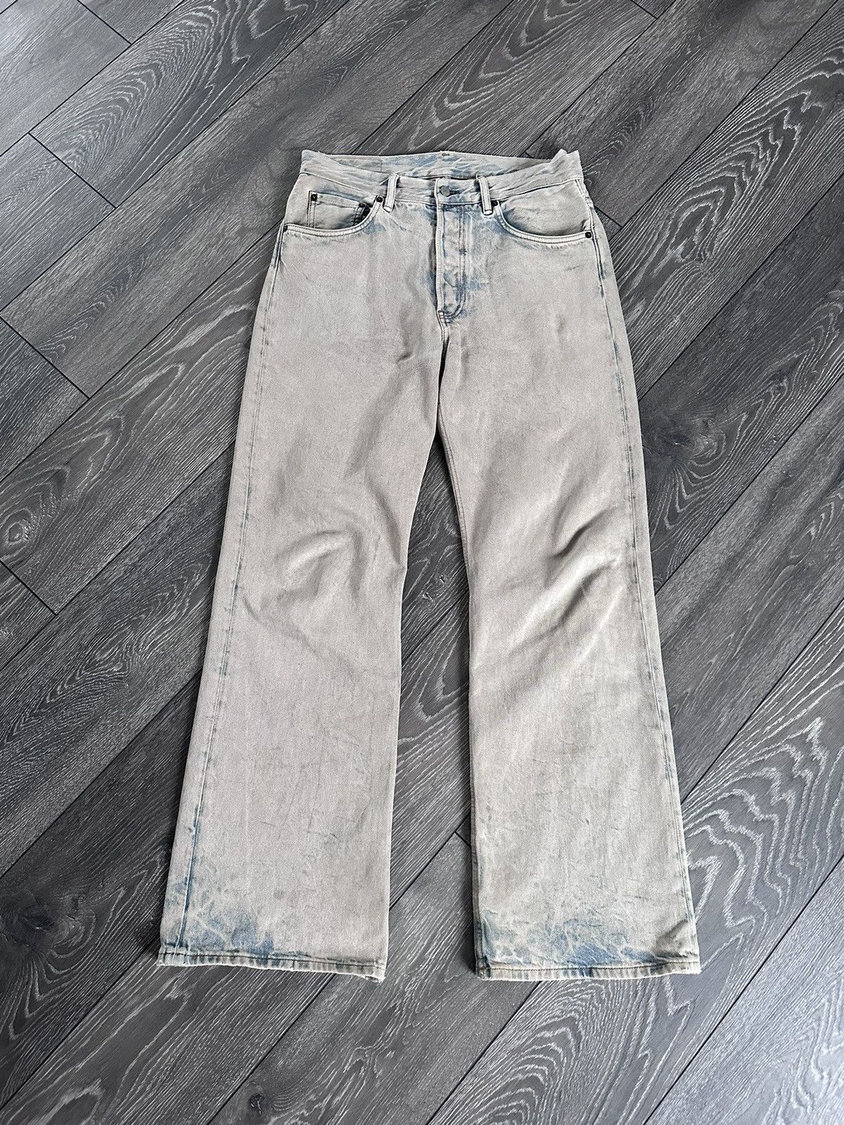 Acne Studios acne studios 2021m rocky road beige flared relaxed 