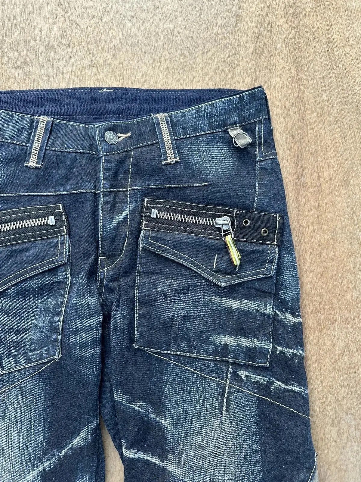 PPFM CRAZY Vintage PPFM Jean Bondage MultiZipper Punk Denim Pants Size US 31 - 4 Thumbnail