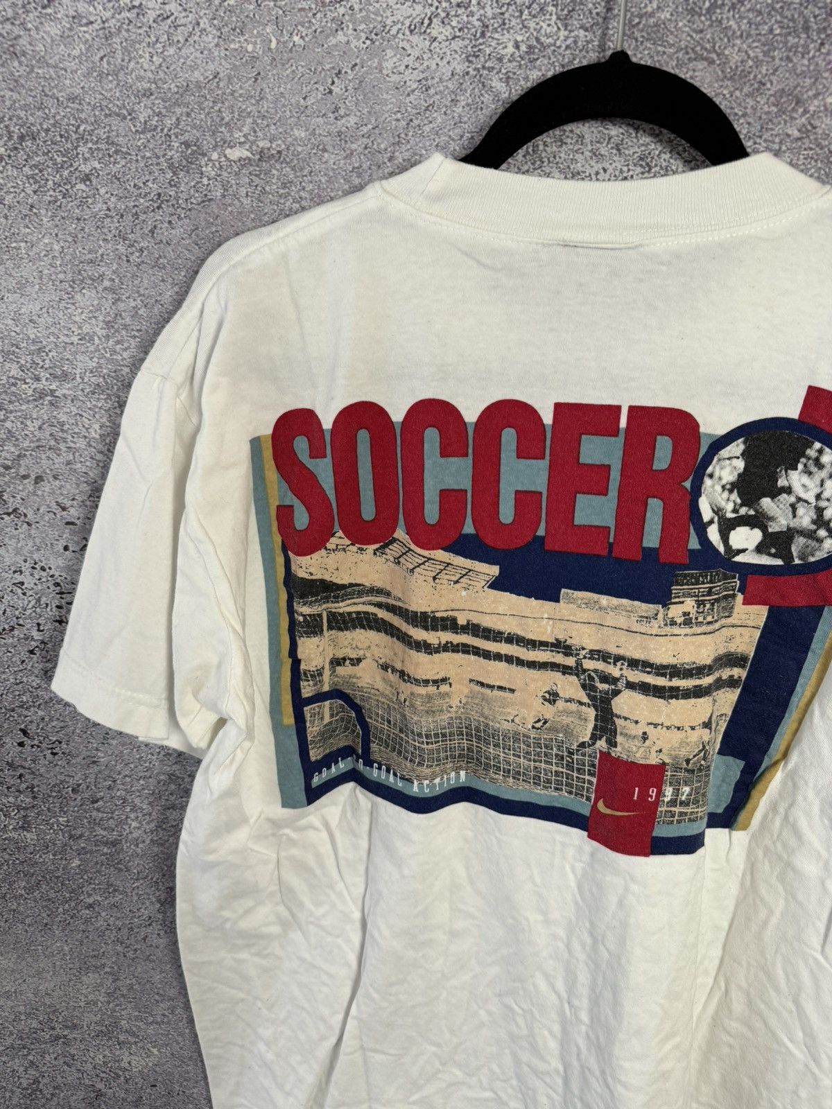 Nike × Vintage Vintage Nike 1997 Soccer Tee big logo y2k M size Size US M / EU 48-50 / 2 - 11 Thumbnail
