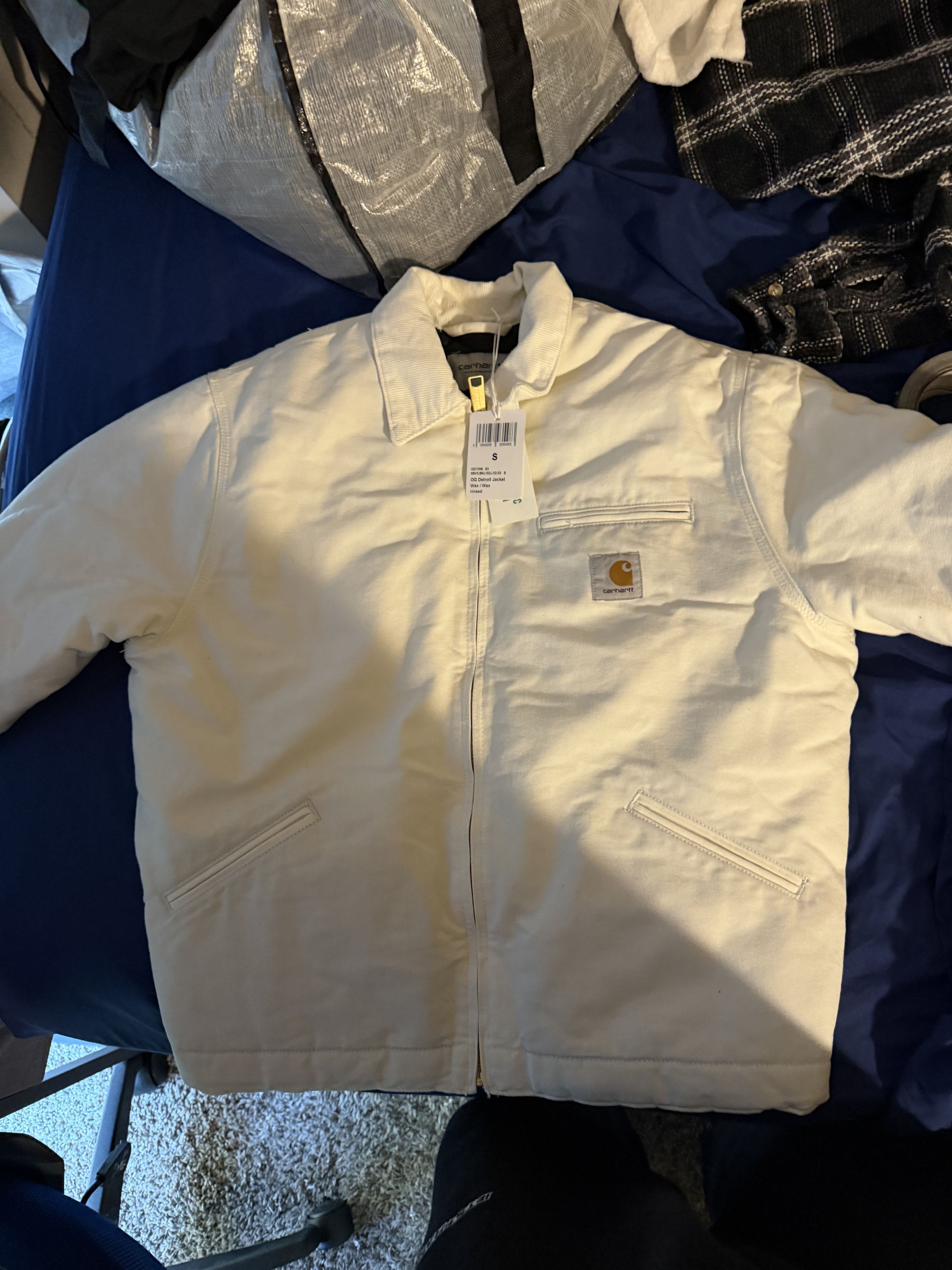 Carhartt Carhartt White detriot/work jacket Size US S / EU 44-46 / 1 - 1 Thumbnail