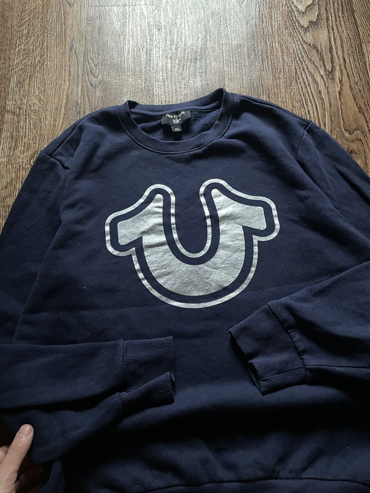 True Religion True Religion sweatshirt streetwear blue big logo large Size US L / EU 52-54 / 3 - 5 Thumbnail