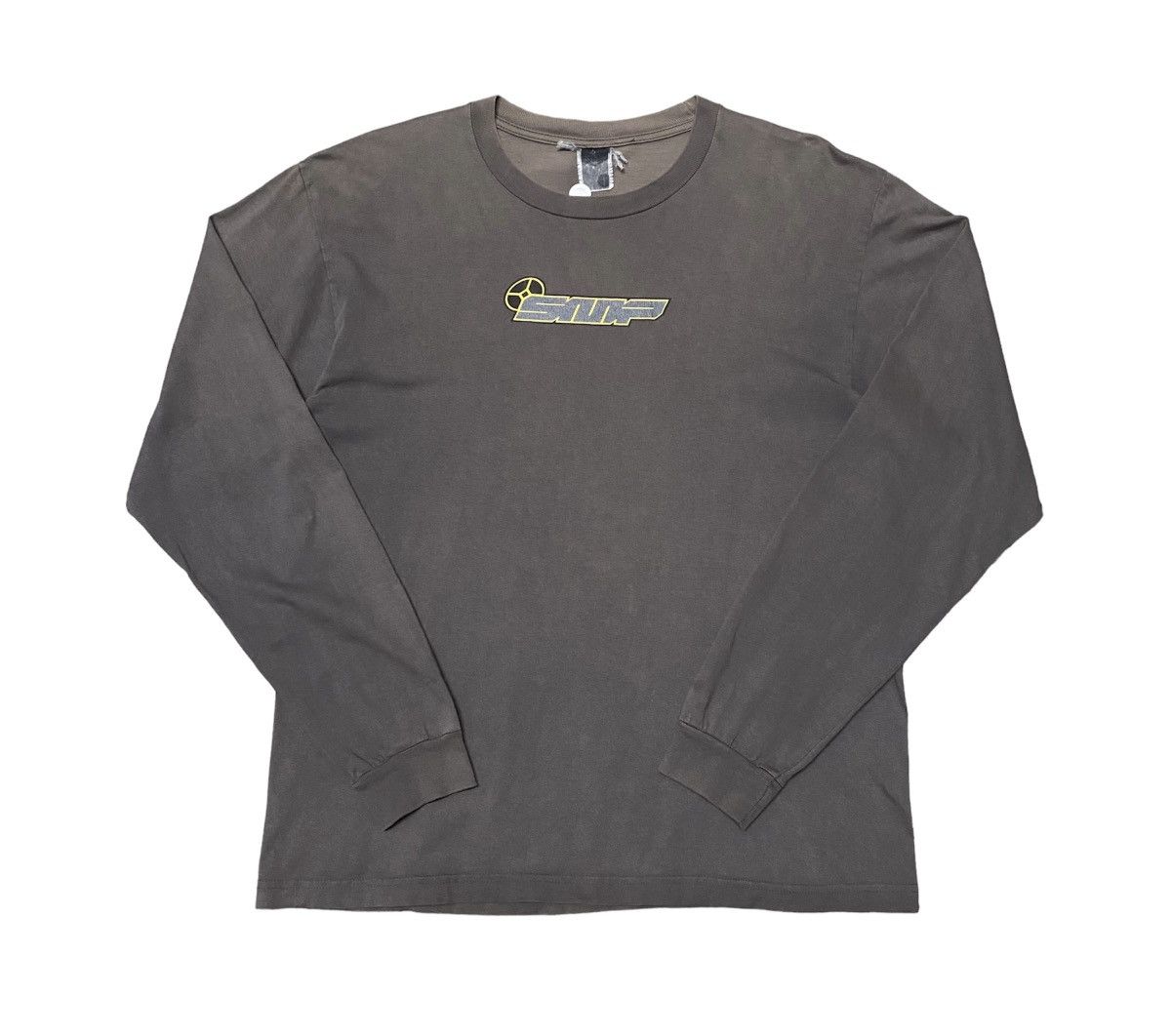 image of Skategang x Vintage Smp Skate Center Logo Longsleeve T Shirt in Dark Grey, Men's (Size Large)