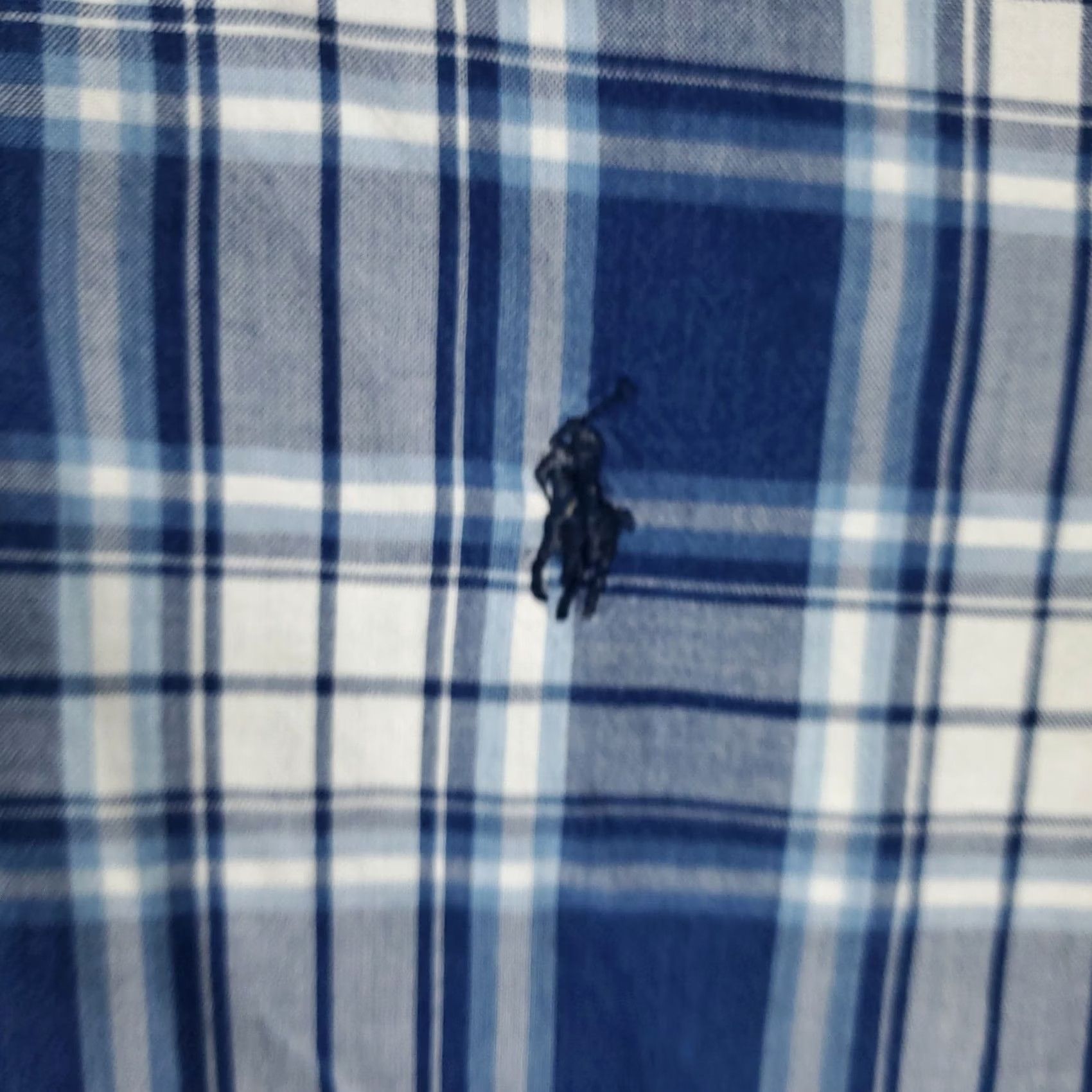Ralph Lauren Ralph Lauren Shirt Medium Blue Plaid Pony Button Up Long Sleeve Mens Size US M / EU 48-50 / 2 - 2 Thumbnail