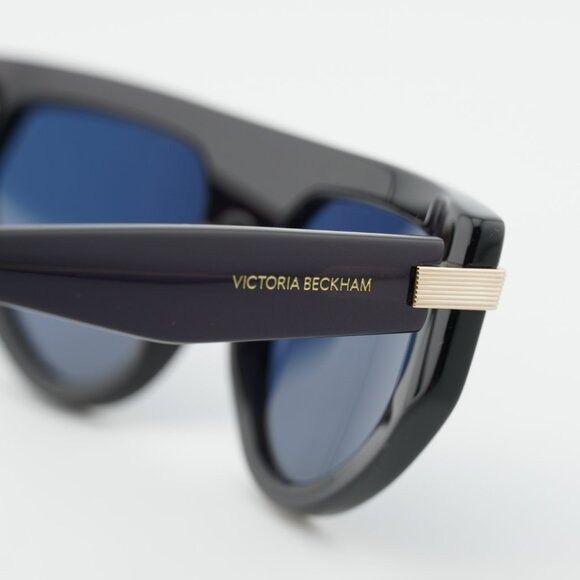 Victoria Beckham Victoria Beckham VB685S 415 Sunglasses Blue Cat Eye Frame Size ONE SIZE - 8 Thumbnail