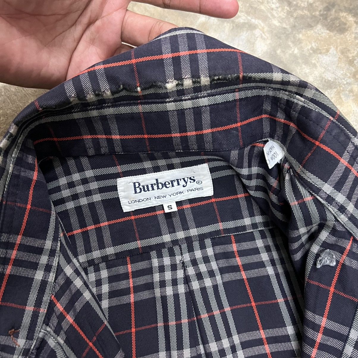 Burberry Vintage Burberrys Made in England Long Sleeve Shirt Size US S / EU 44-46 / 1 - 3 Thumbnail