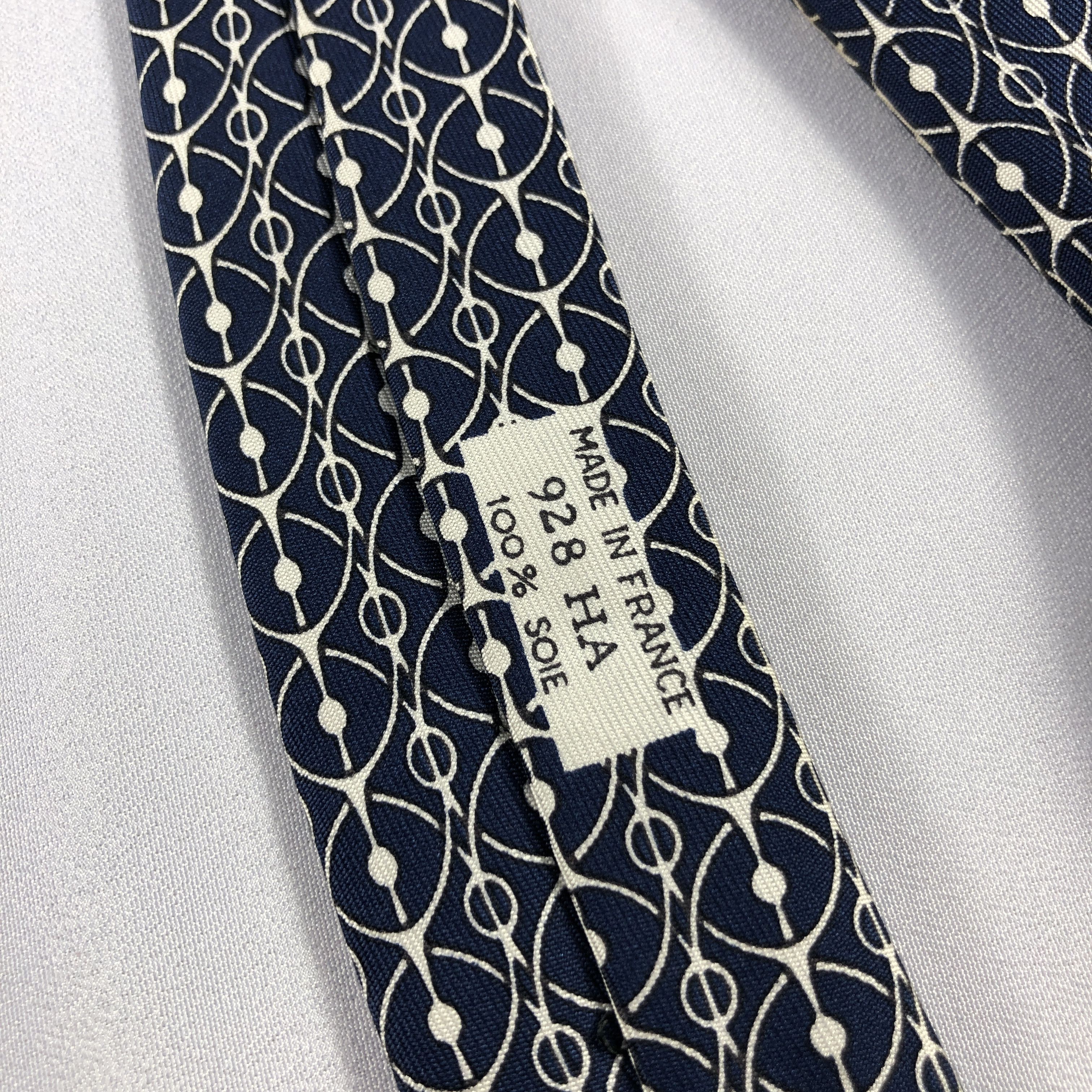 Hermes Hermes Silk Neck Ties T122 Size ONE SIZE - 6 Thumbnail