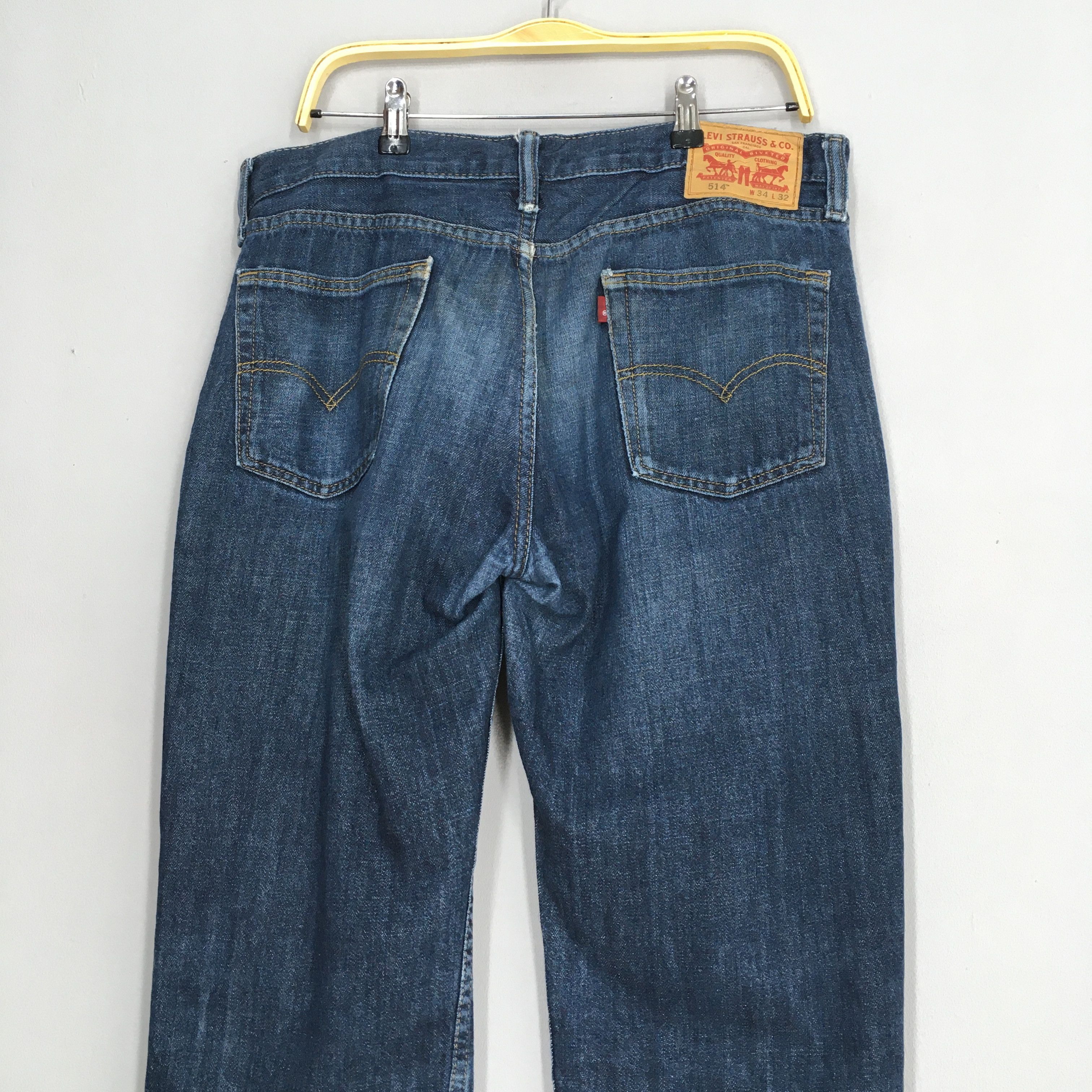Levi's Size 34x30 Vintage Levi's 514 Straight Light Washed S211 Size US 34 / EU 50 - 14 Thumbnail