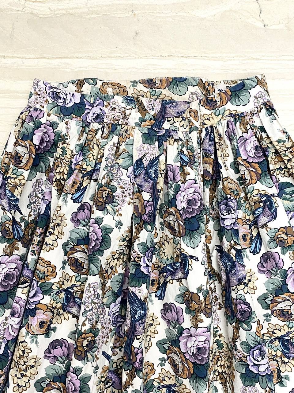 Miu Miu Miu Miu x Prada Floral Bird Art Abstract Print Mini Skirt Size 26" / US 2 / IT 38 - 4 Thumbnail