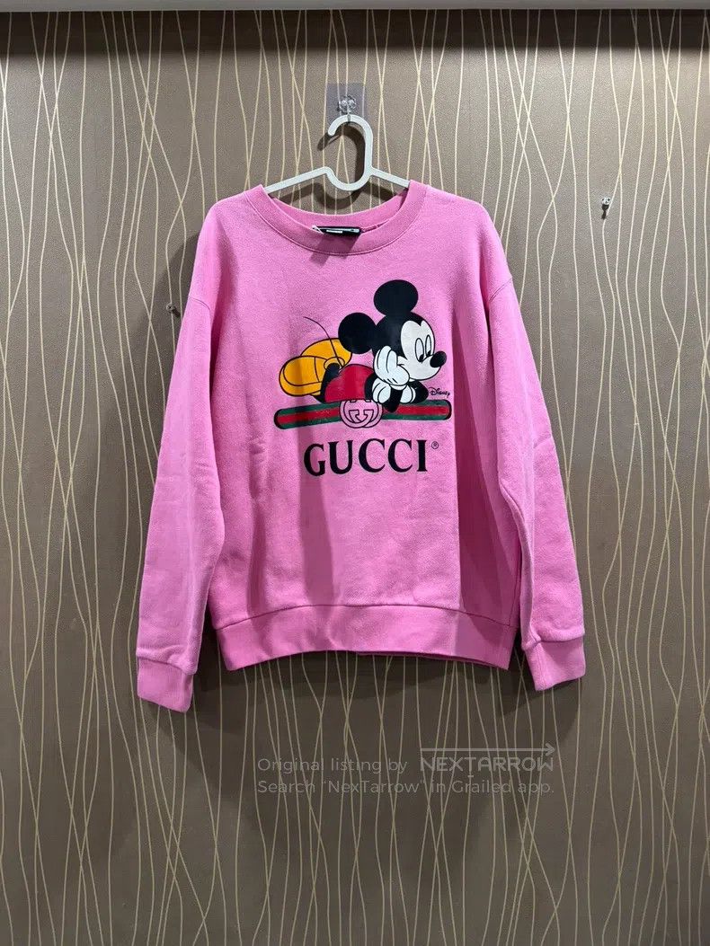 Gucci Gucci Pink Disney Mickey co-branded sweatshirt Size S / US 4 / IT 40 - 1 Thumbnail