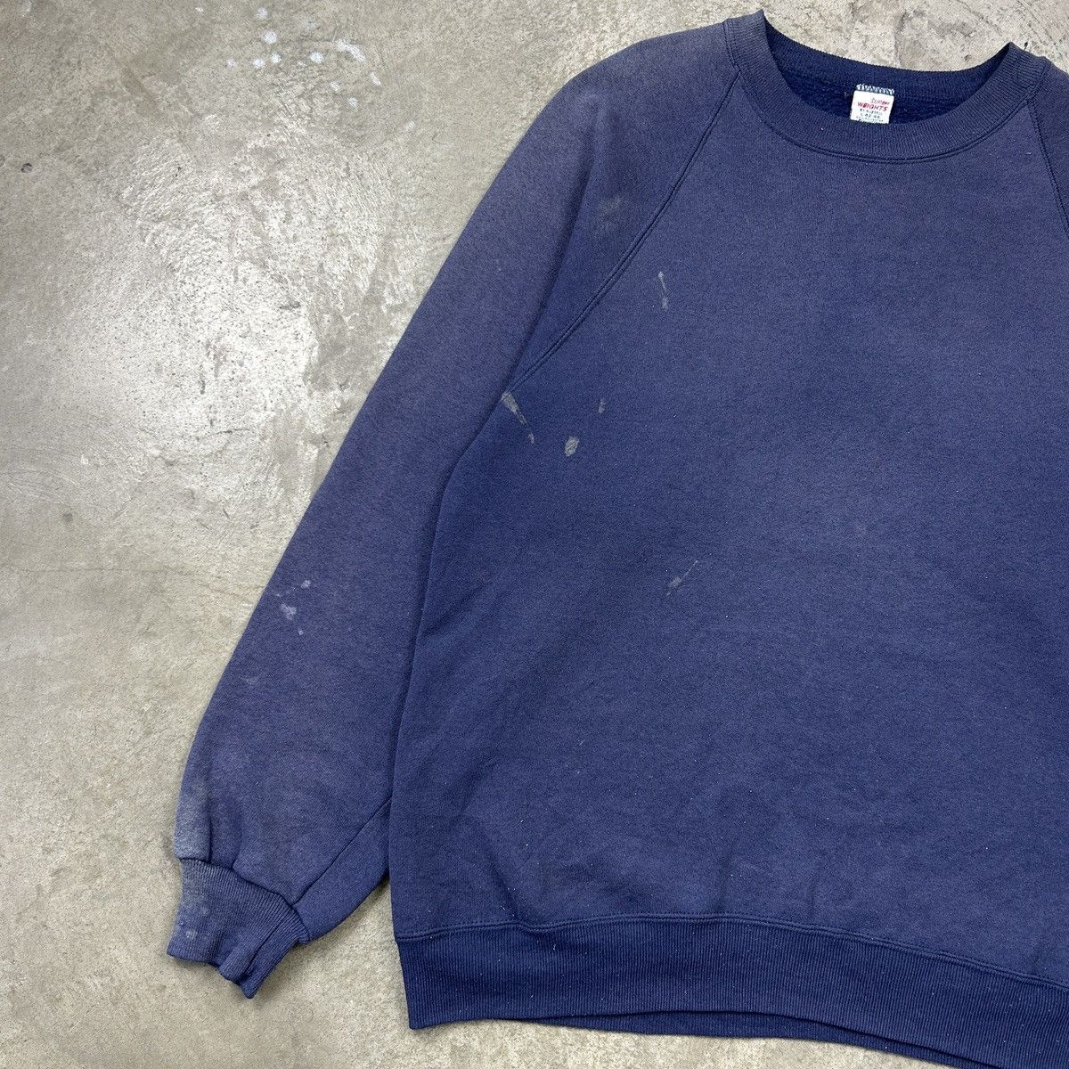Vintage 1980s Trashed Russell Sweatshirt Size US L / EU 52-54 / 3 - 7 Thumbnail