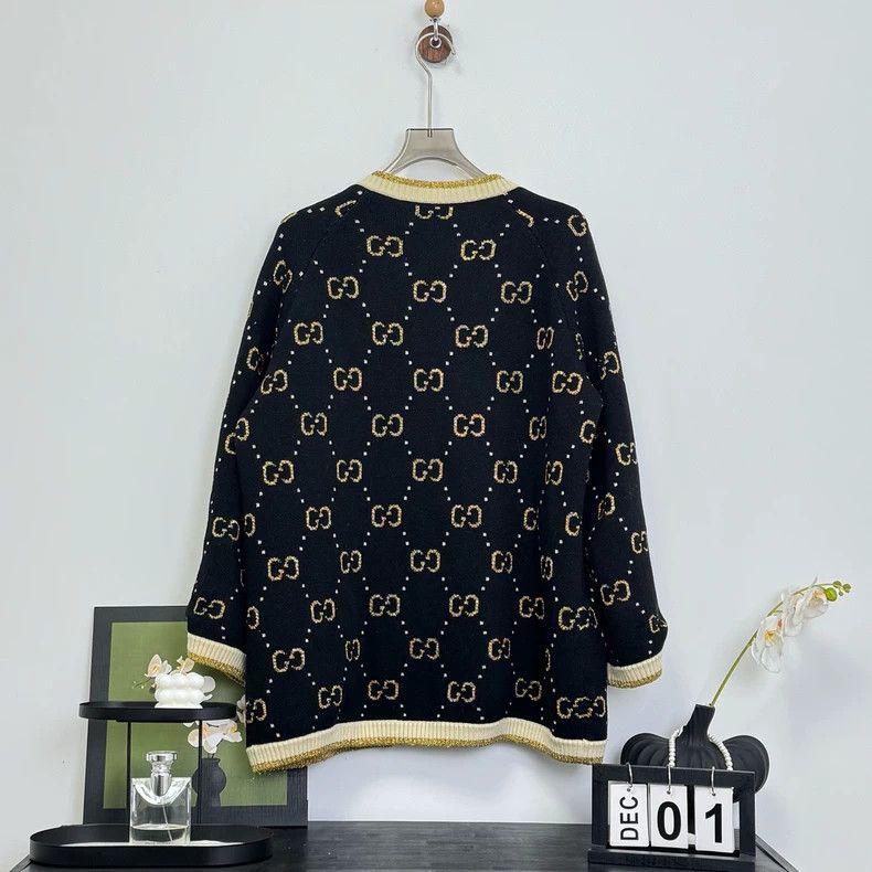 Gucci Gucci Silk flower gold thread old flower full print wool c Size M / US 6-8 / IT 42-44 - 4 Thumbnail