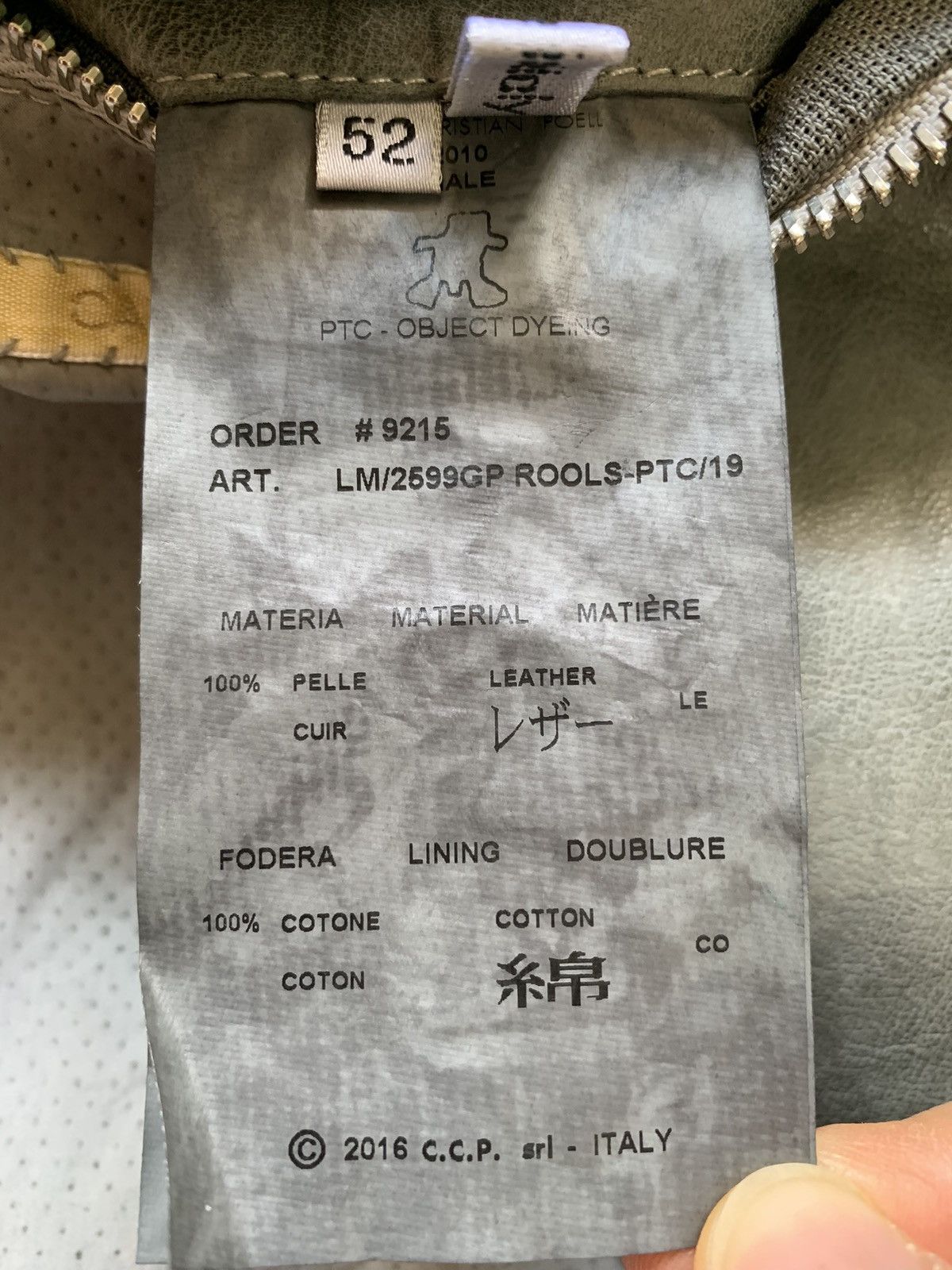Carol Christian Poell CCP LM/2599GP ROOLS-PTC/19 High Necked Leather Jacket Size US L / EU 52-54 / 3 - 13 Thumbnail