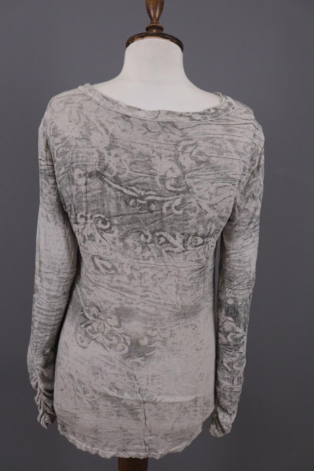 Bottega Veneta Bottega Gray Printed Velour Smoked Tunic Short Dress Size M / US 6-8 / IT 42-44 - 10 Thumbnail