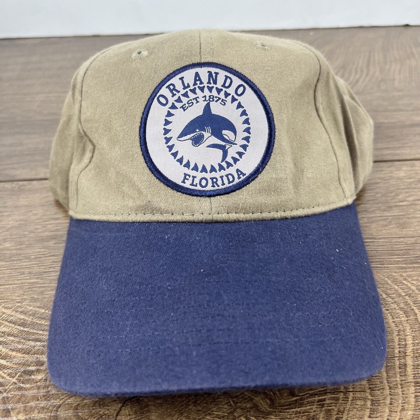Other Orlando Florida Hat Shark Hat Adjustable Hat Tan Brown Hat A Size ONE SIZE - 3 Thumbnail
