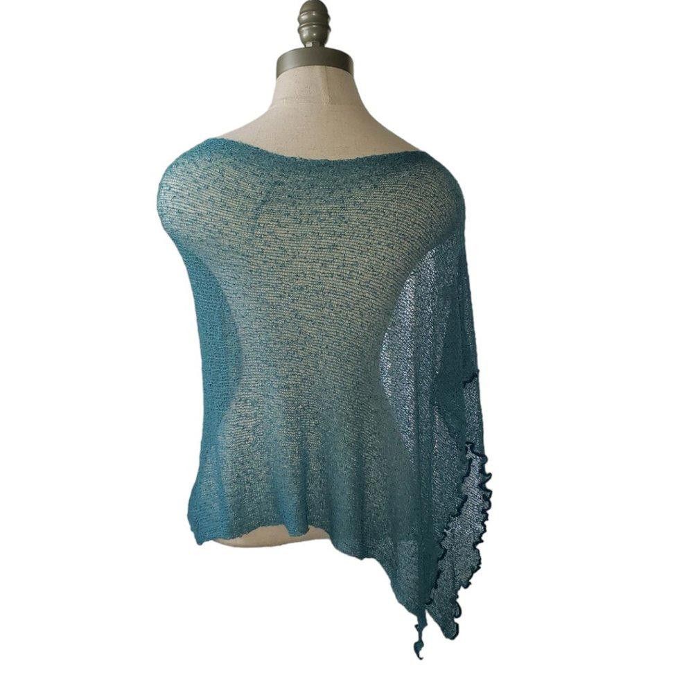 Designer CT809 Green Ladies See Through Poncho S Size S / US 4 / IT 40 - 3 Thumbnail