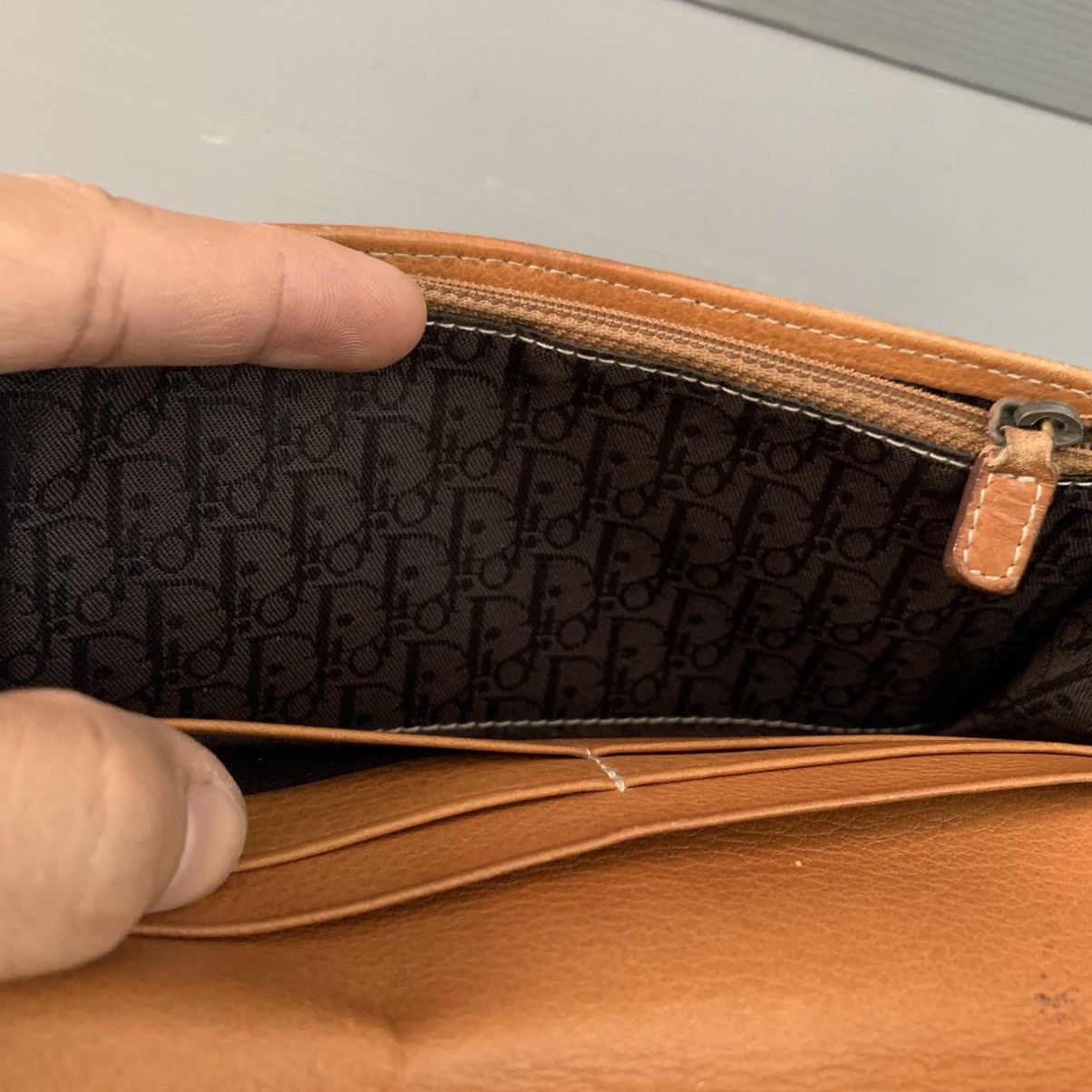 Christian Dior Monsieur Christian Dior Saddle Leather Wallet Size ONE SIZE - 14 Thumbnail