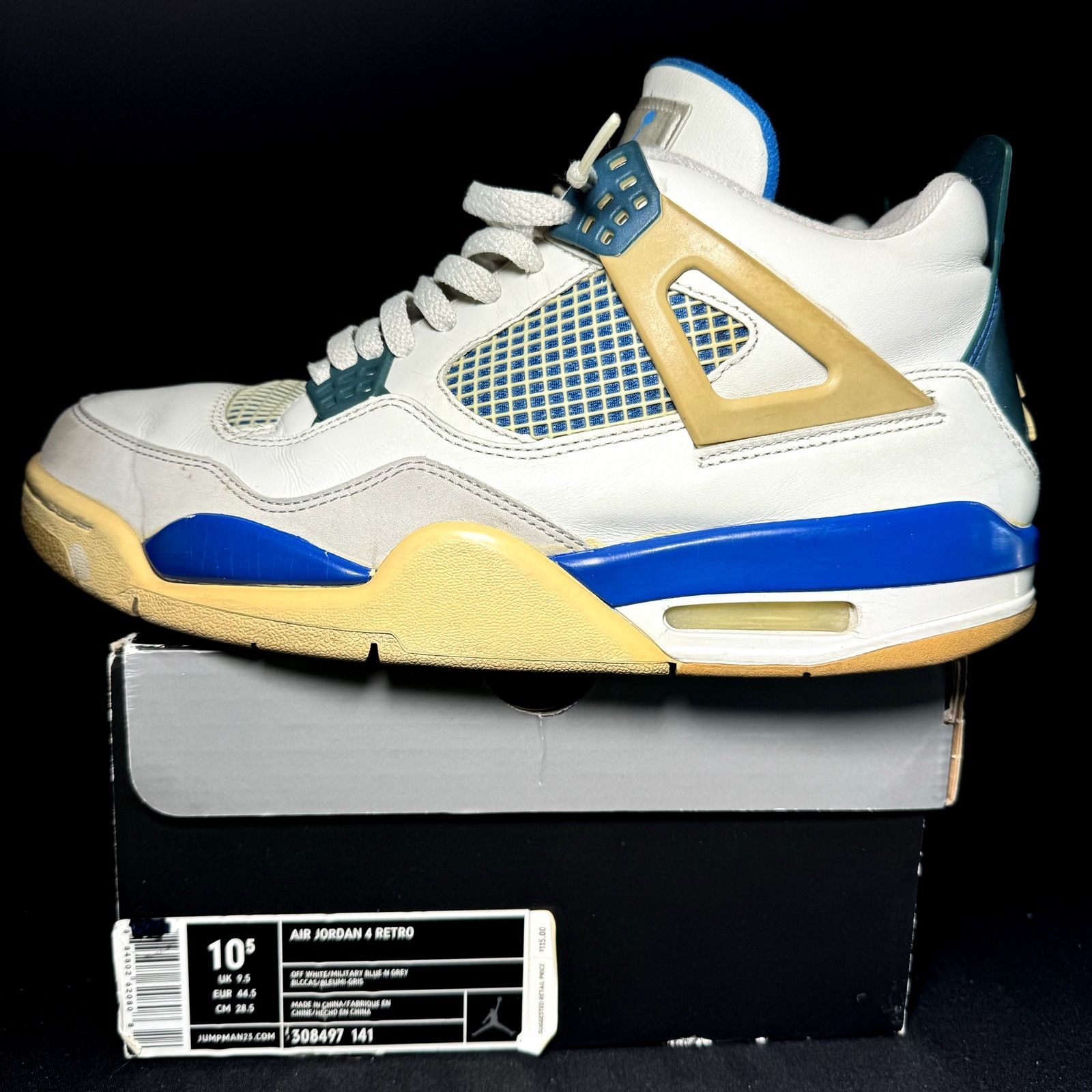 Jordan Brand × Nike Size 10.5 - Nike Air Jordan 4 Retro Military Blue 2006 Size US 10.5 / EU 43-44 - 8 Thumbnail