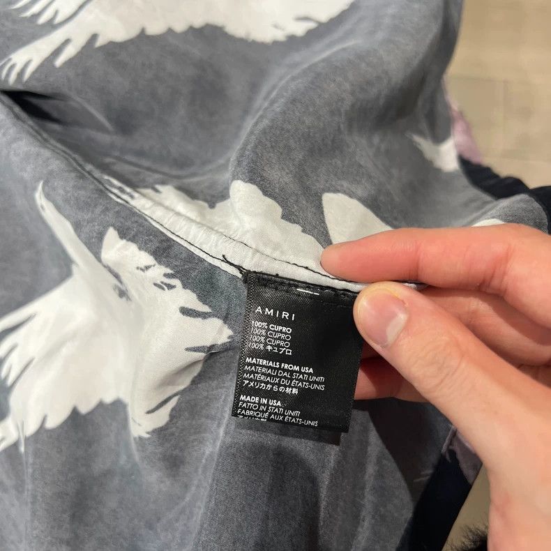 Amiri Amiri Silk acetate and peace pigeon long-sleeved shirt 2501 Size US S / EU 44-46 / 1 - 4 Thumbnail