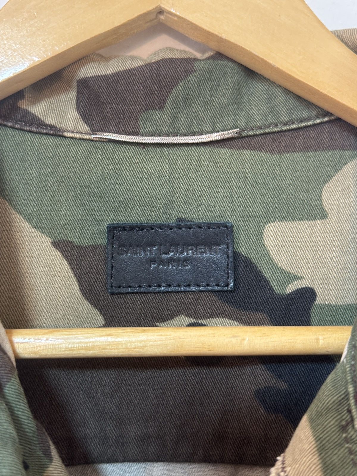 Saint Laurent Paris Saint Laurent Camo Military Jacket SS16 Size US XS / EU 42 / 0 - 8 Thumbnail