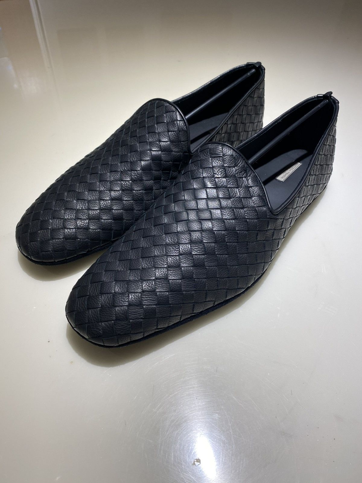 Bottega Veneta Intrecciat Leather Loafer Size10